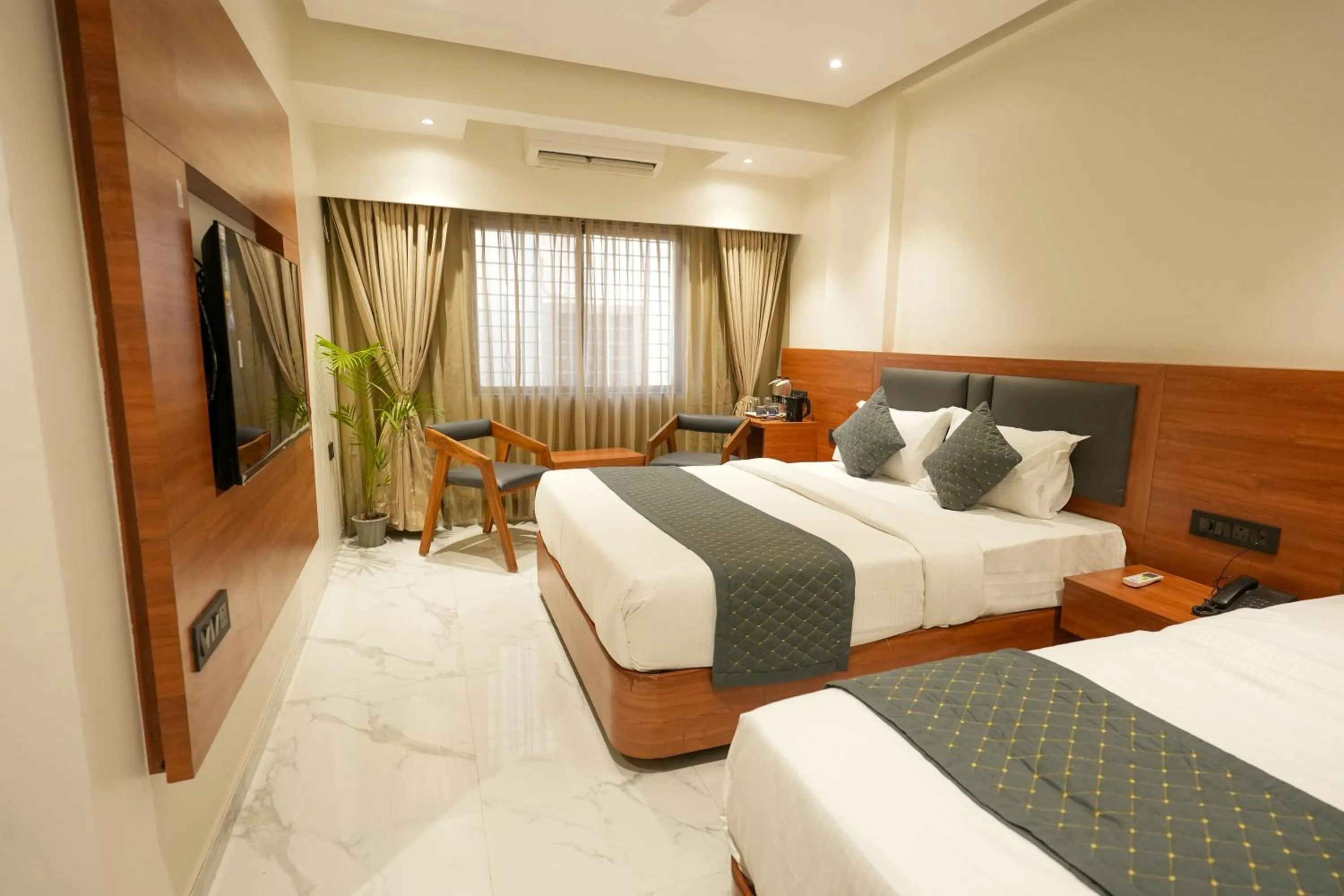 Bed in Hotel Sai Kamal