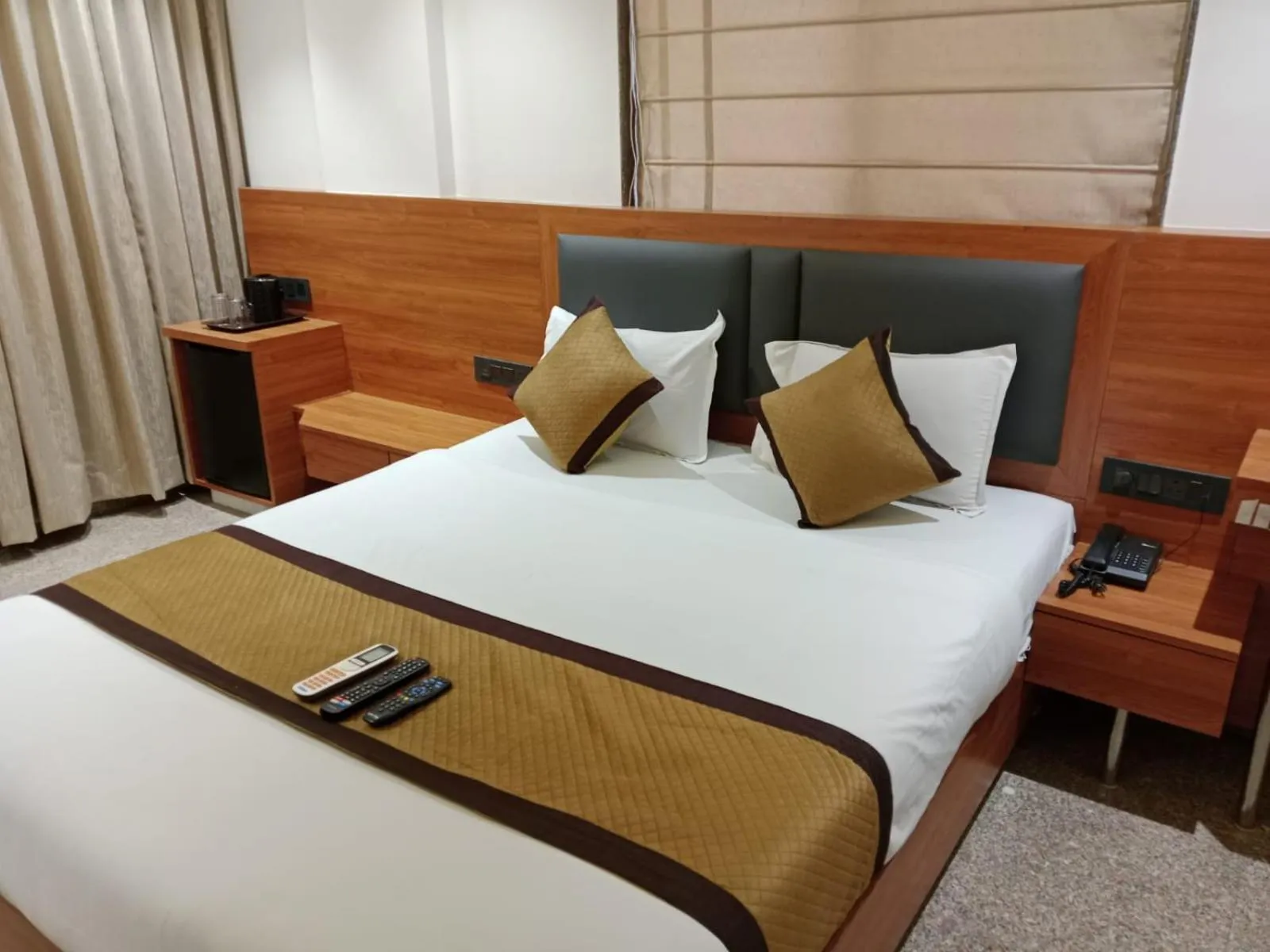 Bed in Hotel Sai Kamal