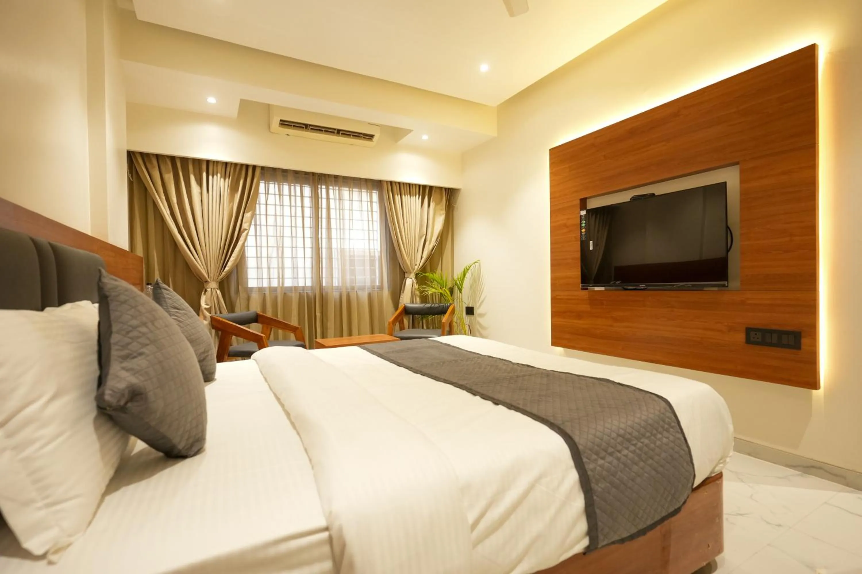 Bed in Hotel Sai Kamal