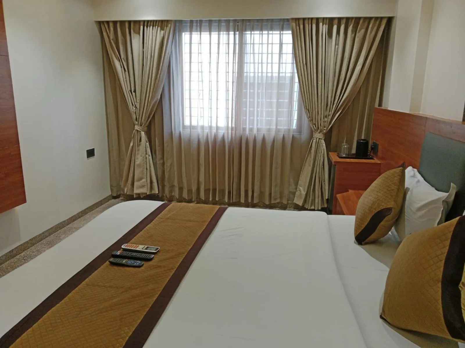 Bed in Hotel Sai Kamal