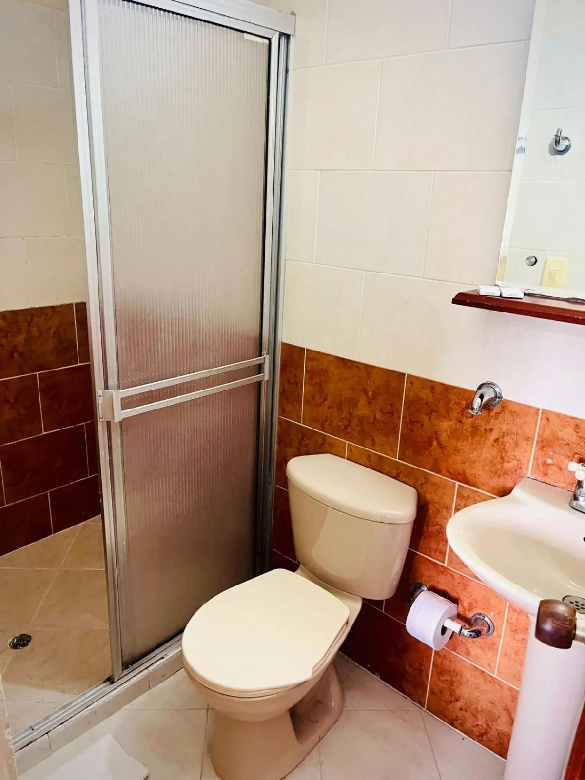 Shower in Hotel Luxor Cúcuta