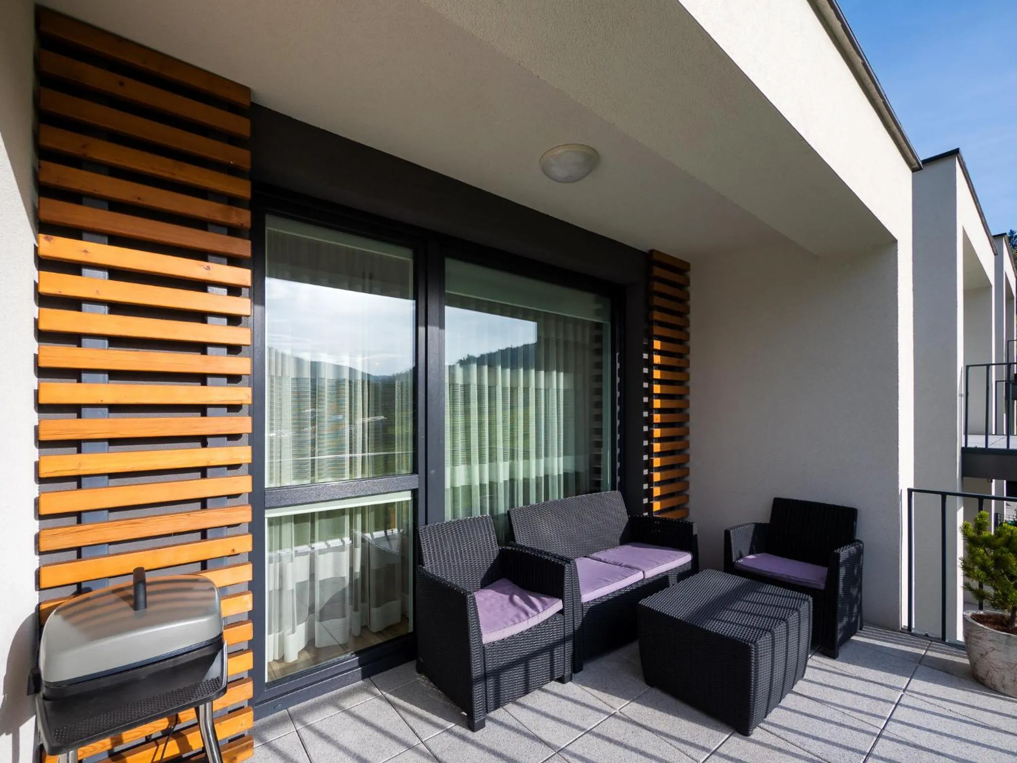 Balcony/Terrace in Apartament ZEUS - Beskid Apartment