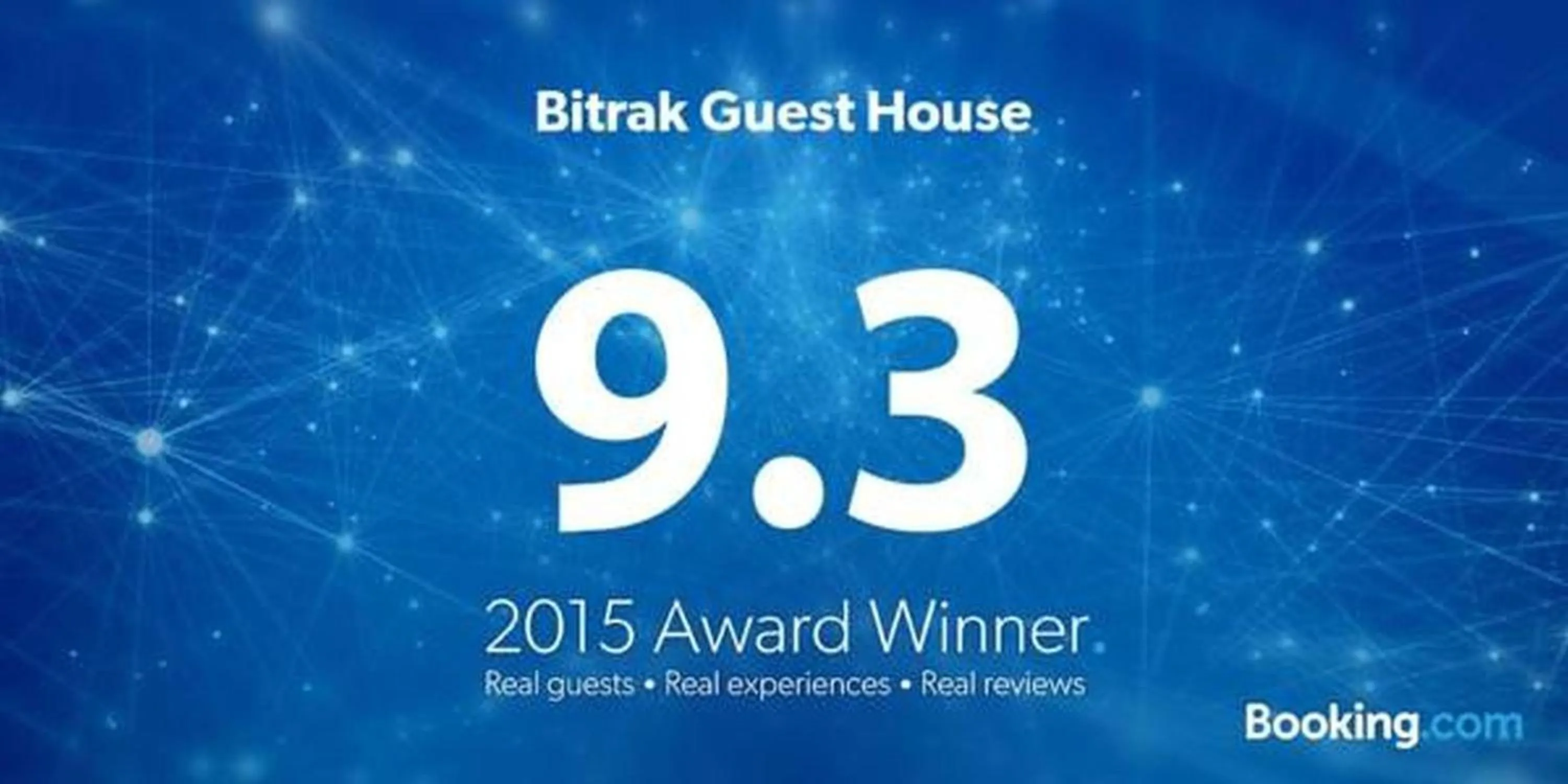 Certificate/Award in Bitrak Guest House