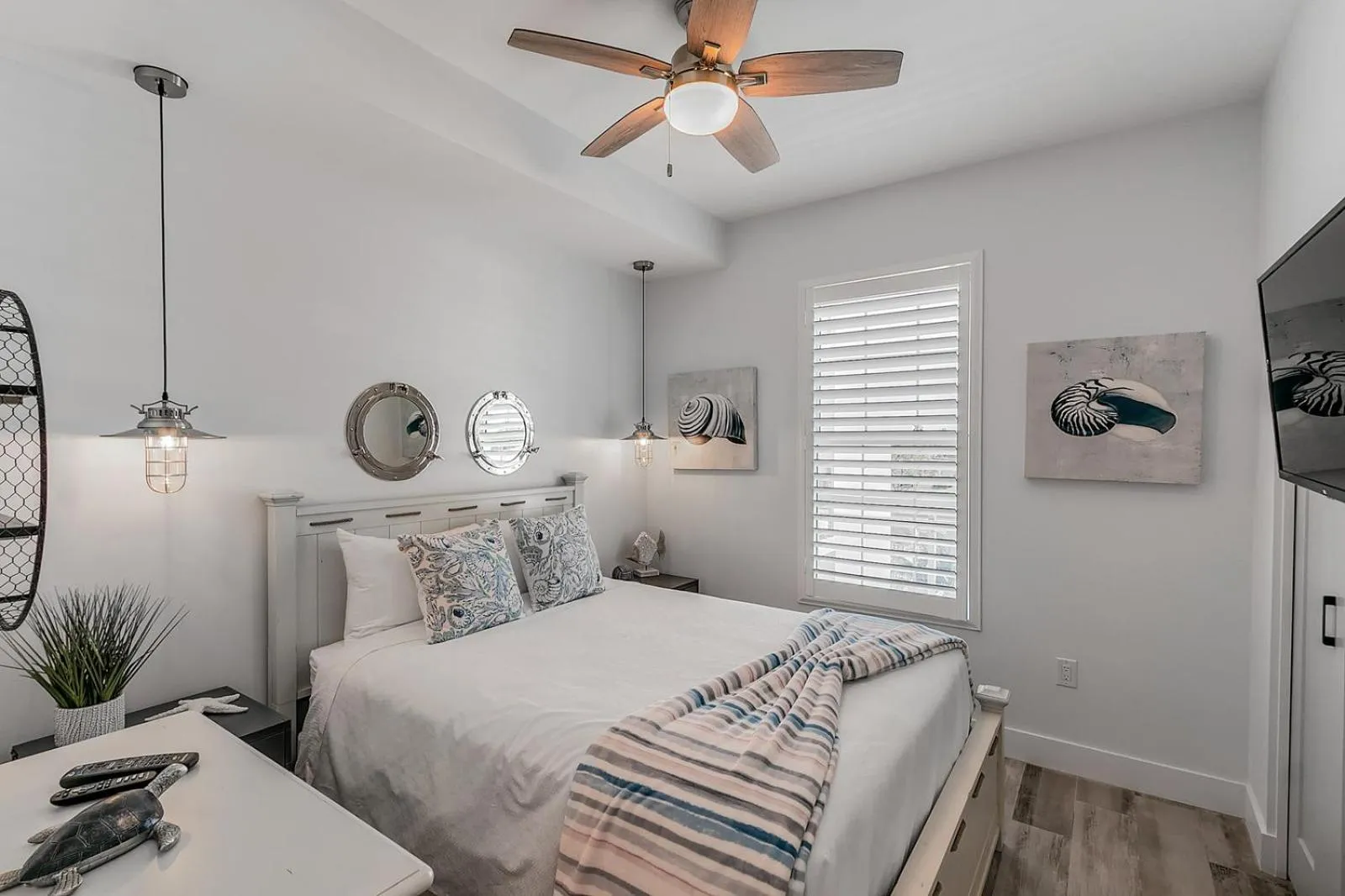 Bed in Dolphins Vacation Rental