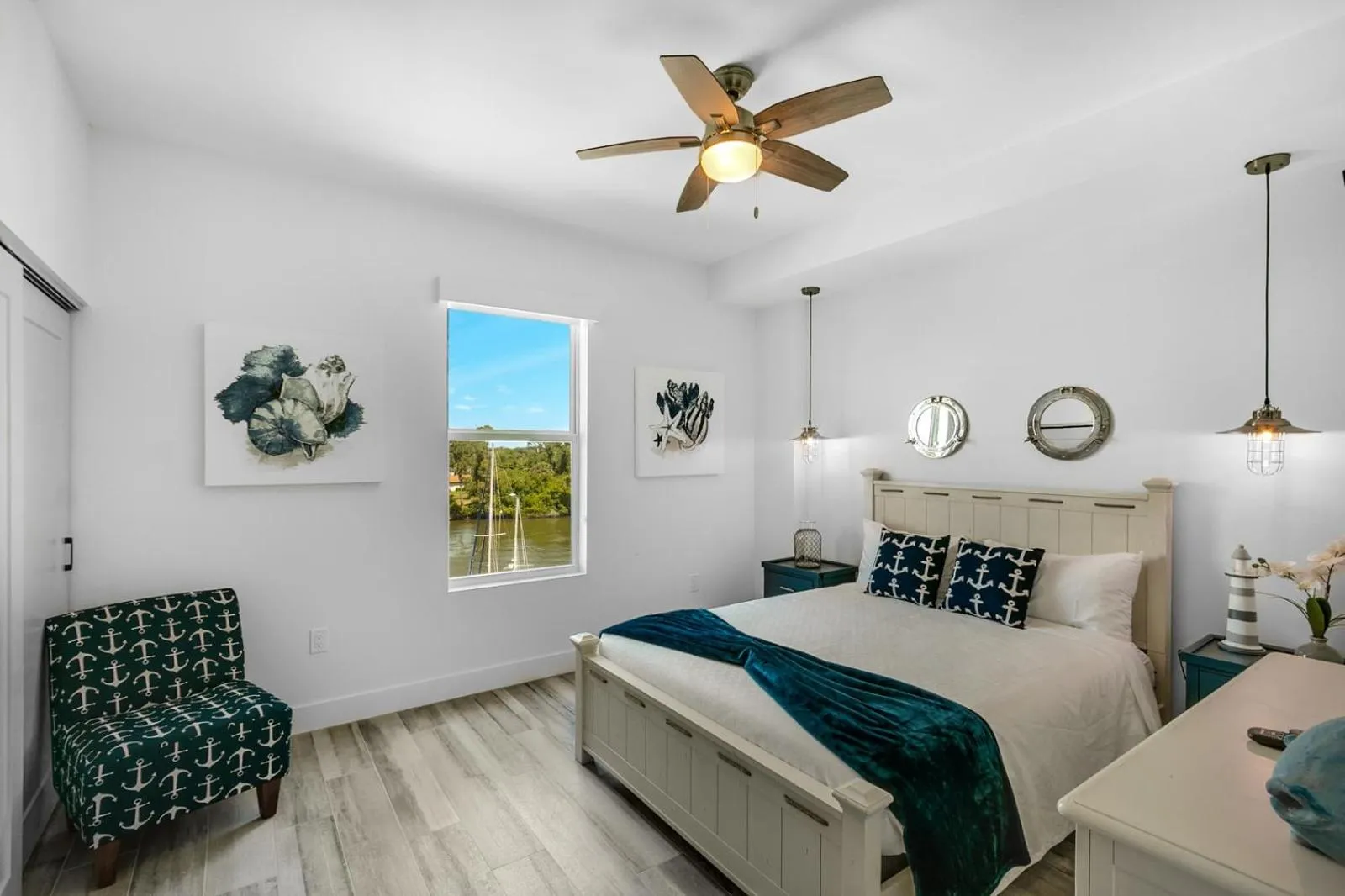 Bed in Dolphins Vacation Rental