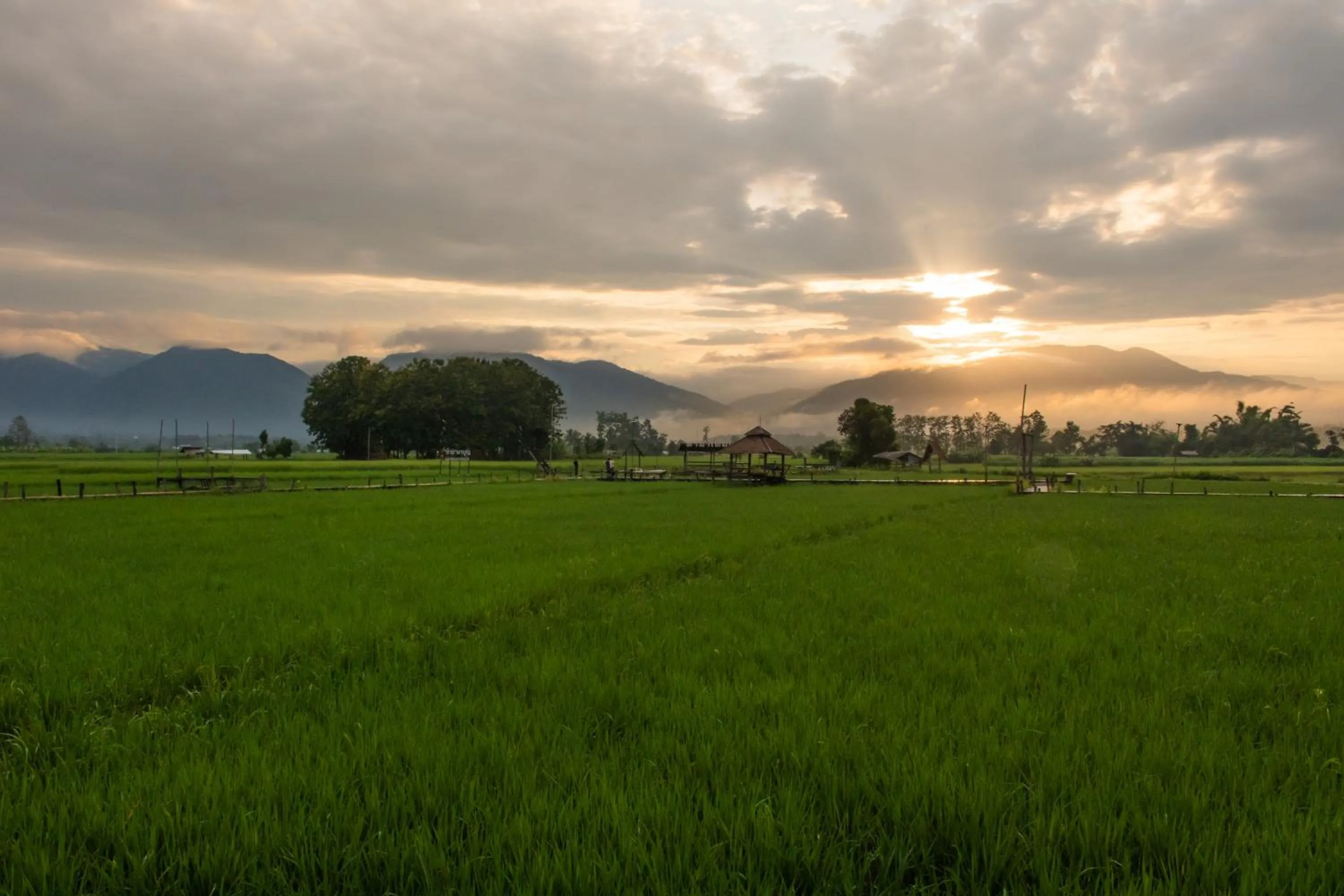 Mountain view in Sangthong Resort at Chiang Klang