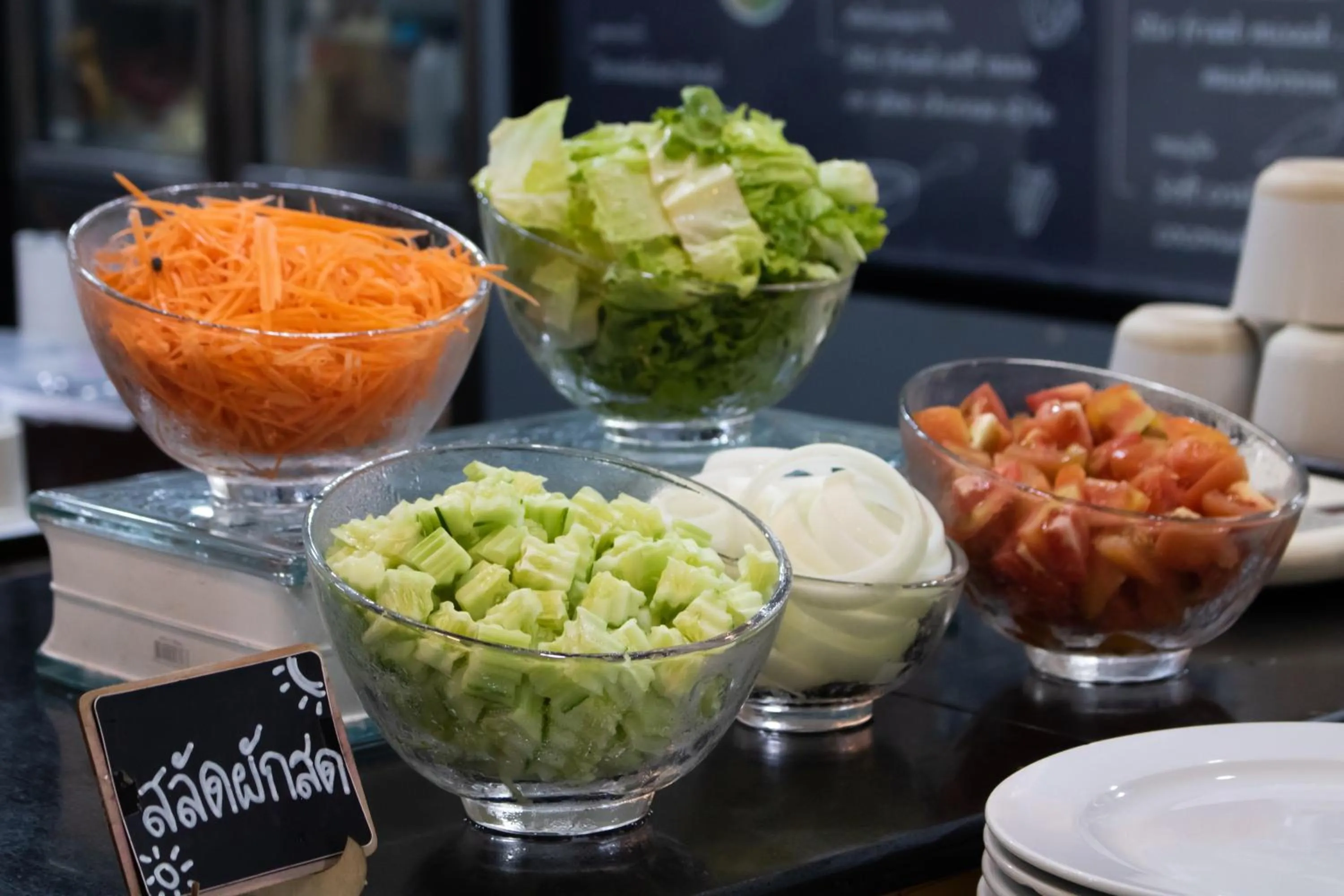 Buffet breakfast in Sangthong Resort at Chiang Klang