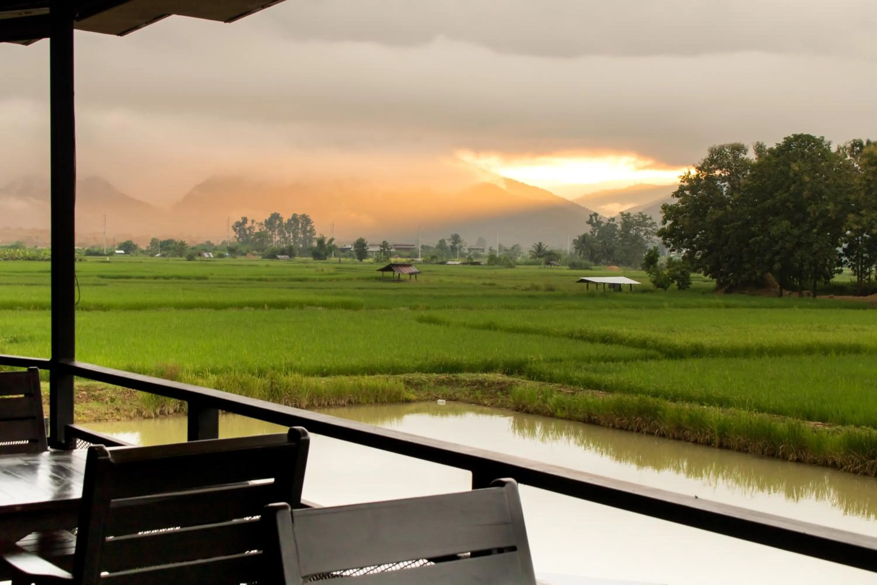 Mountain view in Sangthong Resort at Chiang Klang