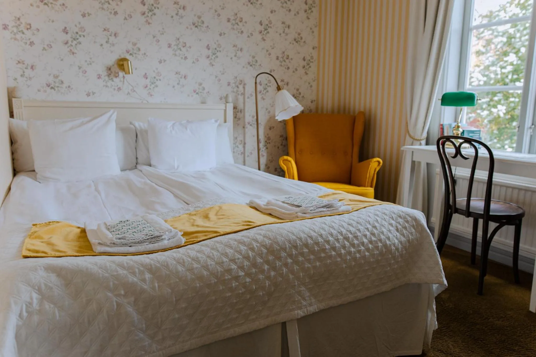 Bed in Hilma Winblads Bed & Breakfast