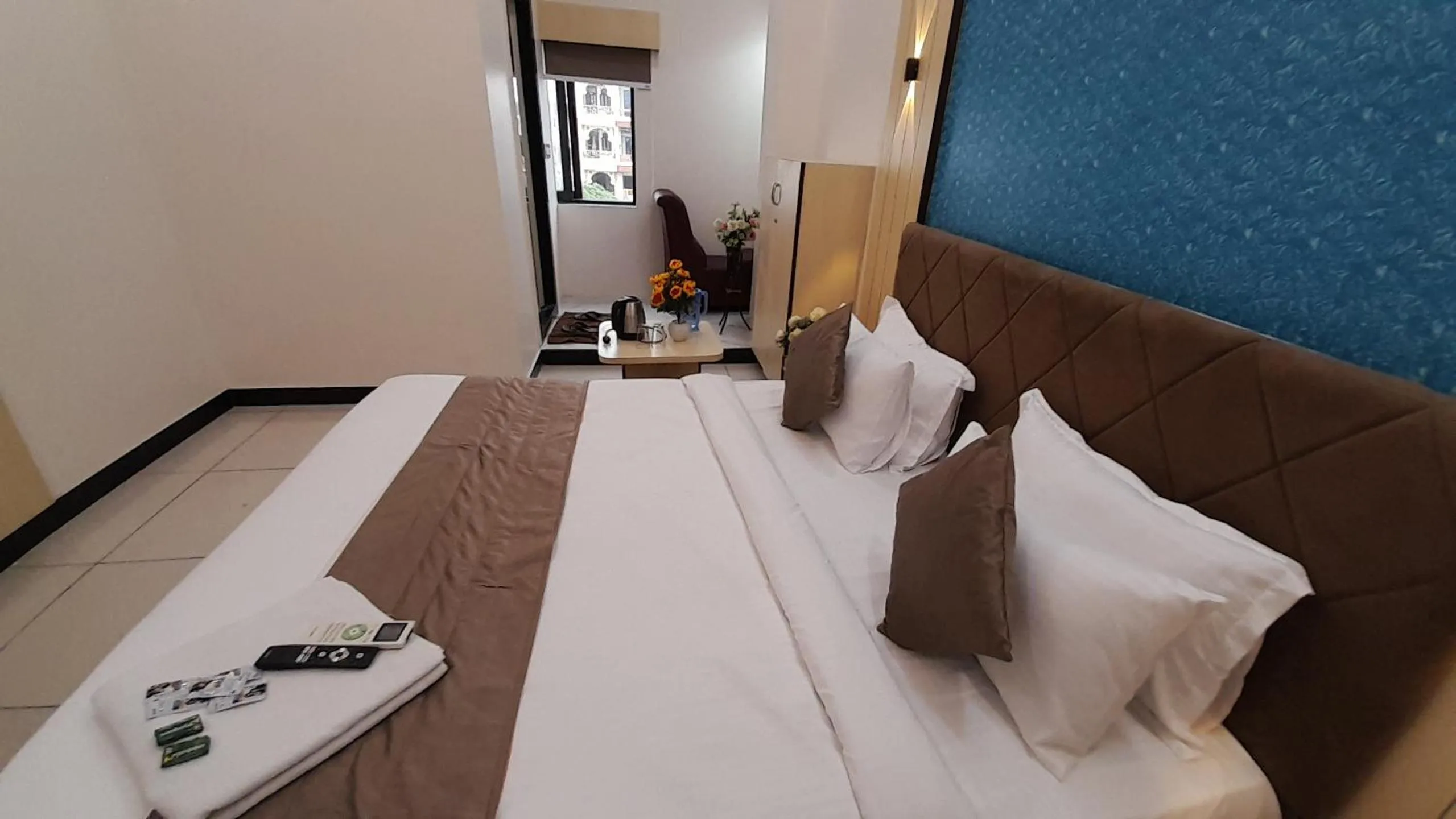 Bed in Hotel Sun Palace