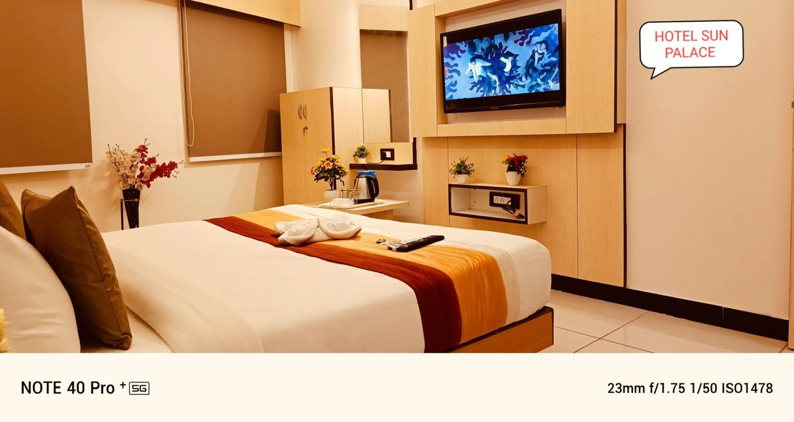 Bed in Hotel Sun Palace