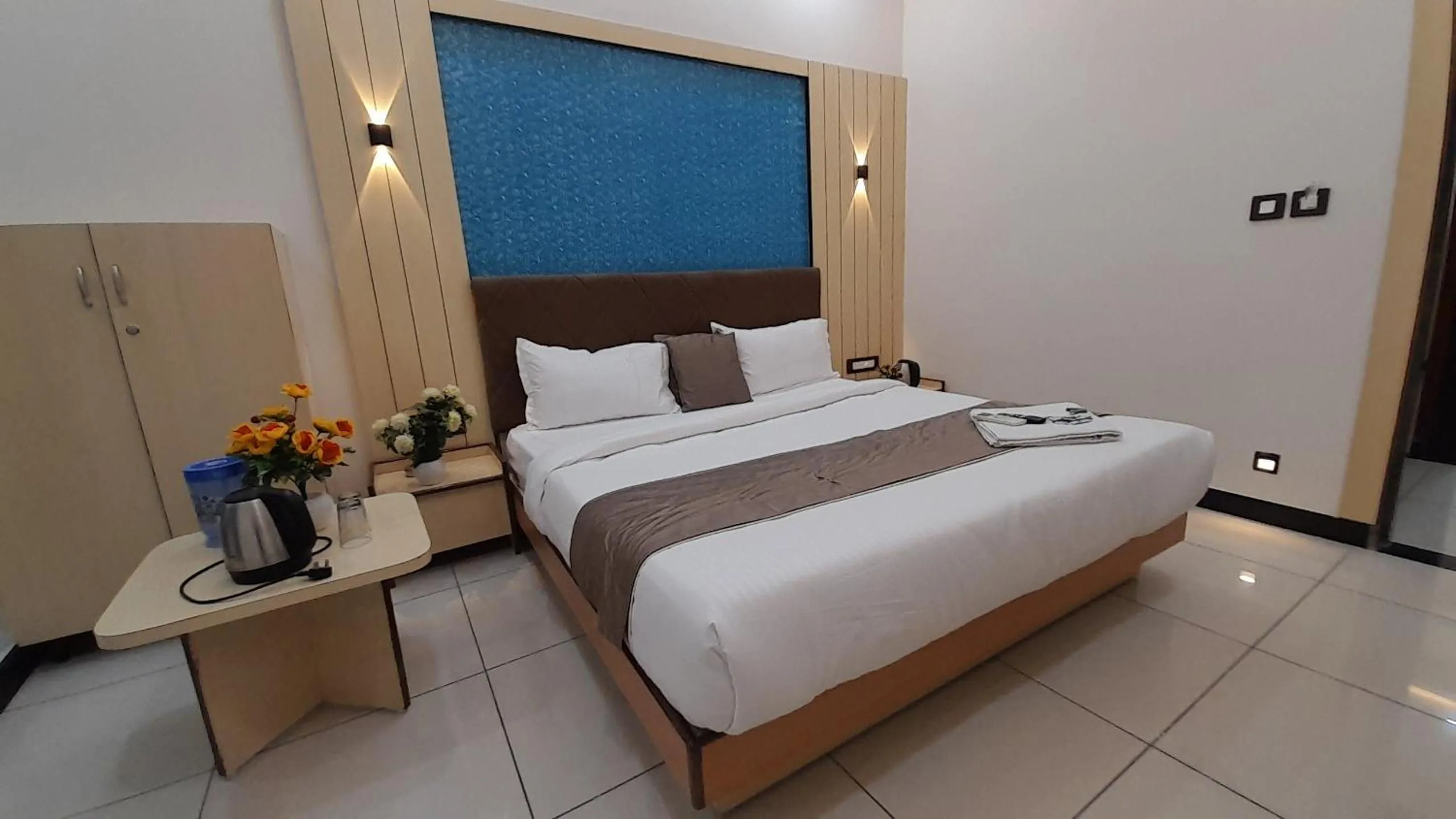 Bed in Hotel Sun Palace