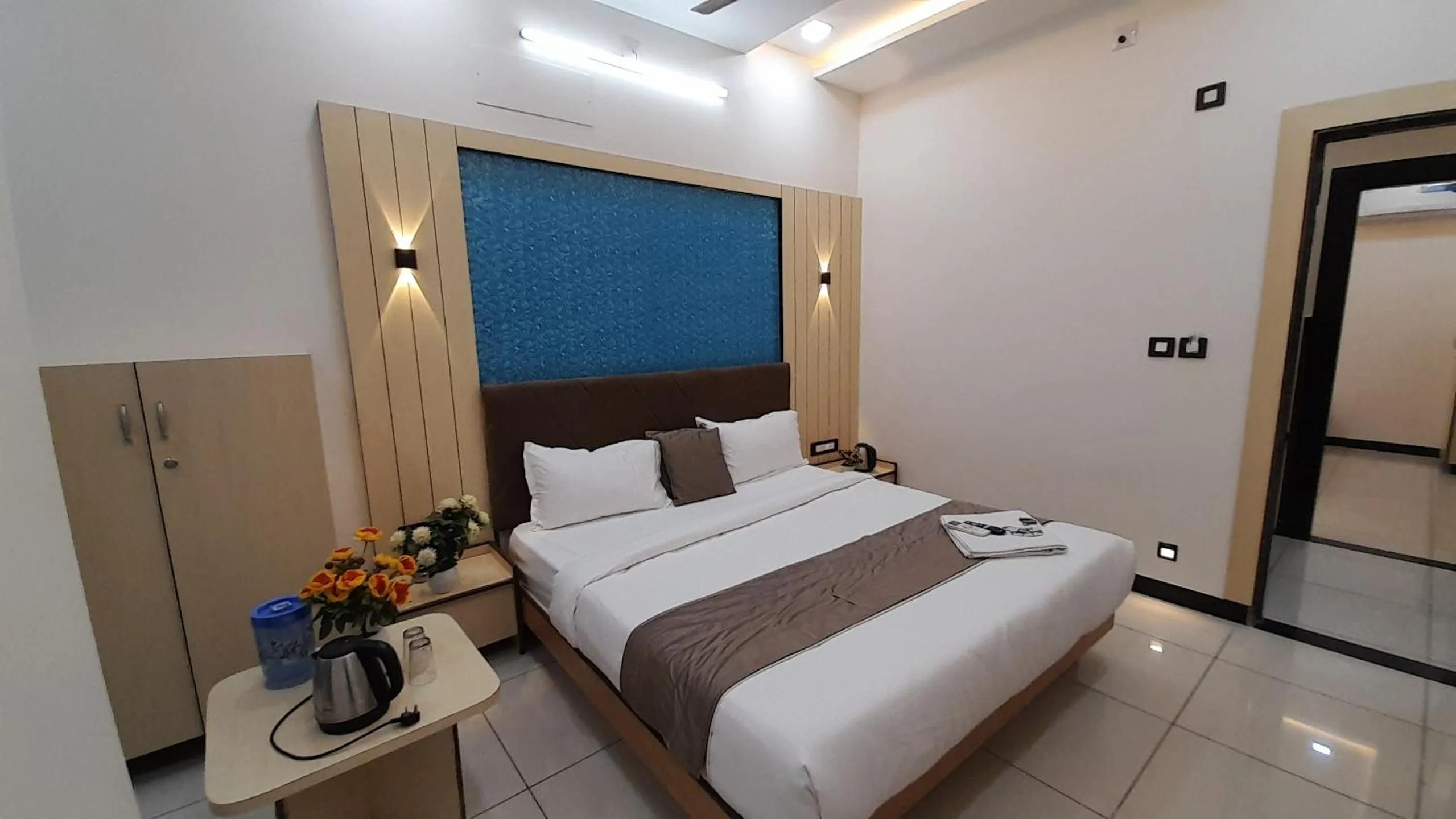 Bed in Hotel Sun Palace