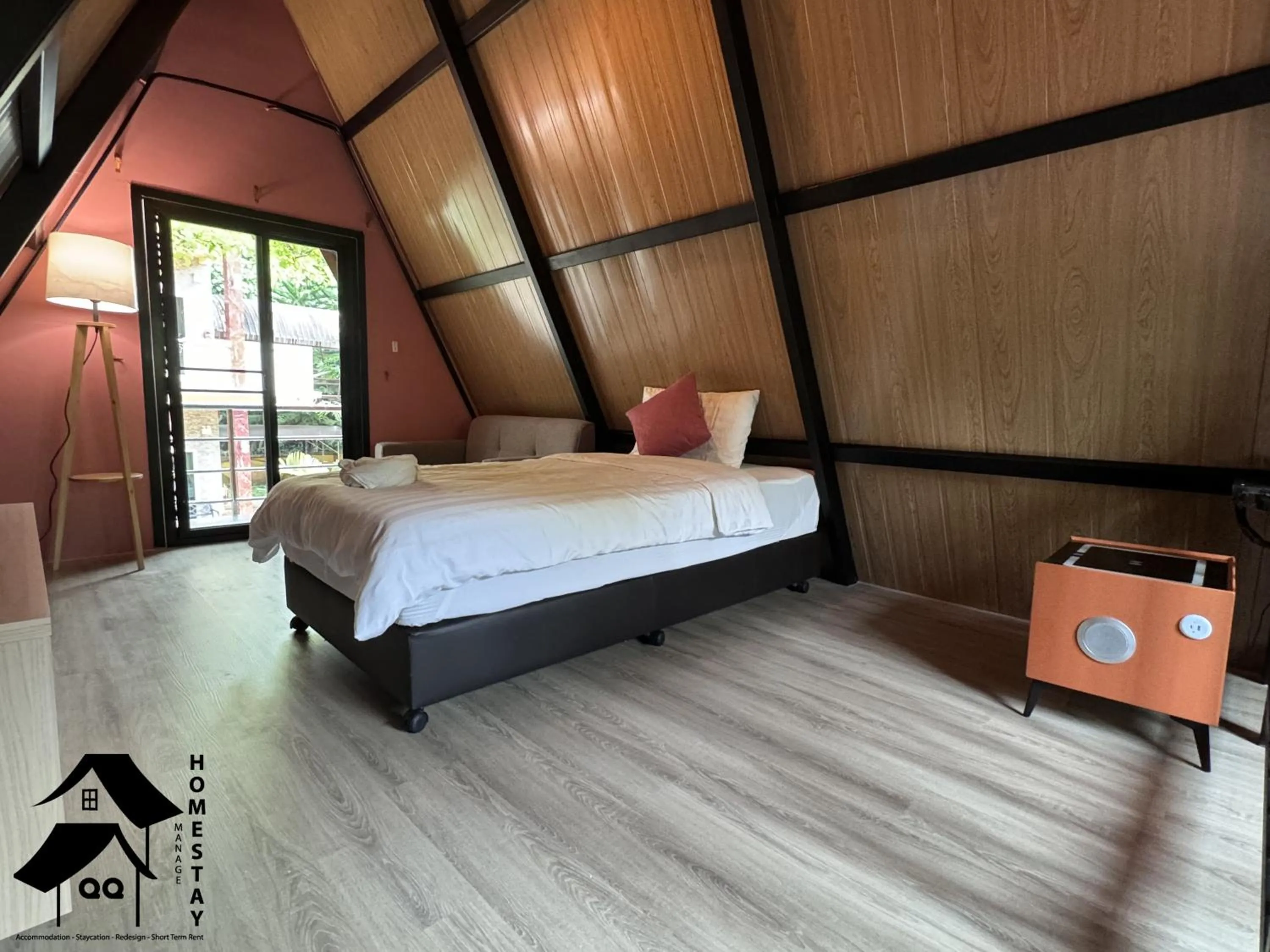 Bed in Happy Garden Resort Betong