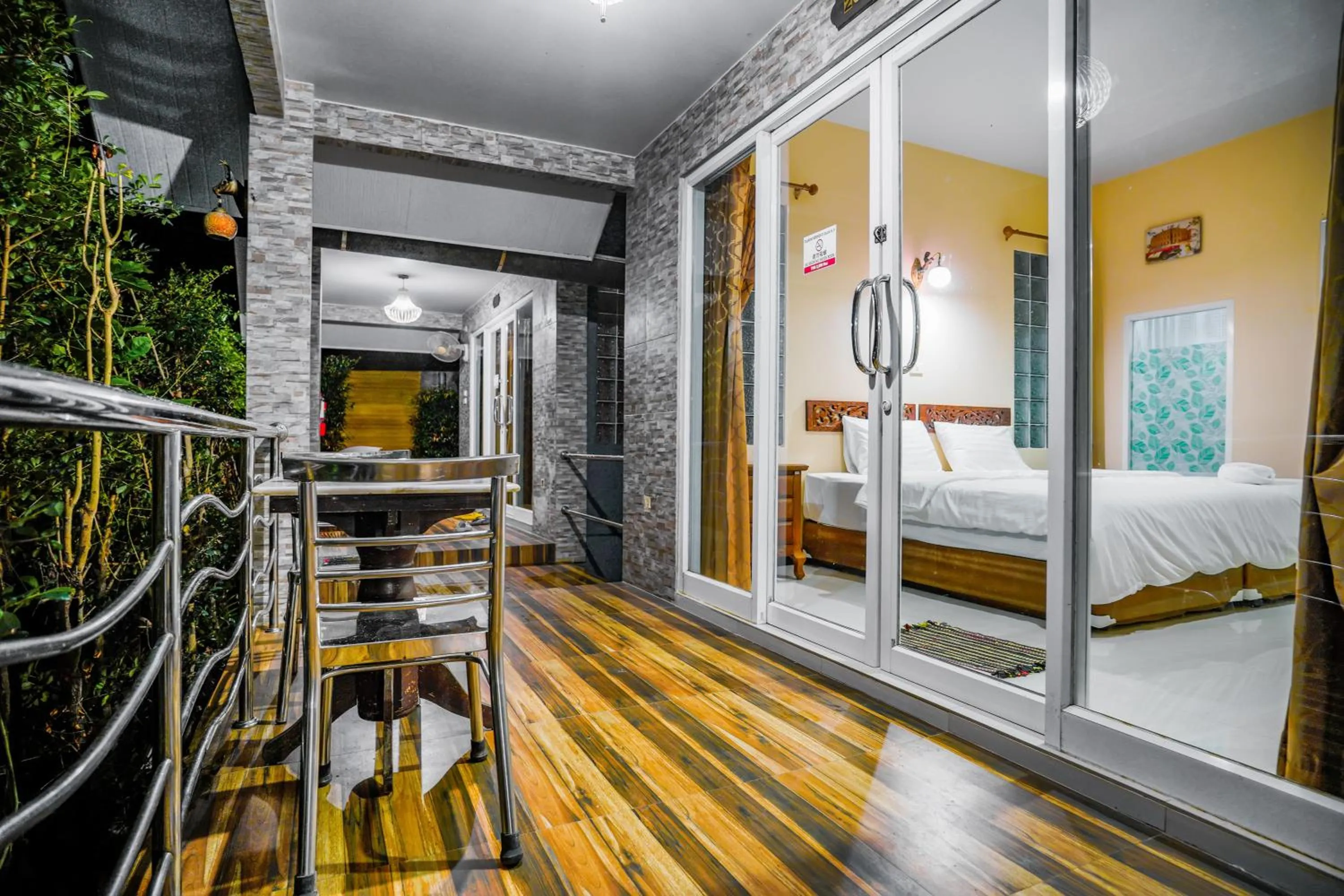 Bed in Happy Garden Resort Betong