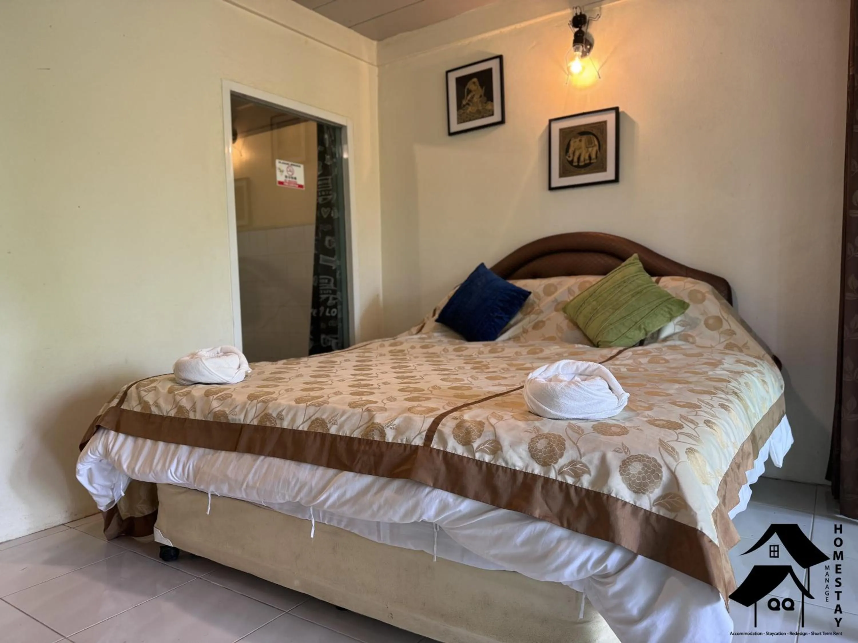 Bed in Happy Garden Resort Betong