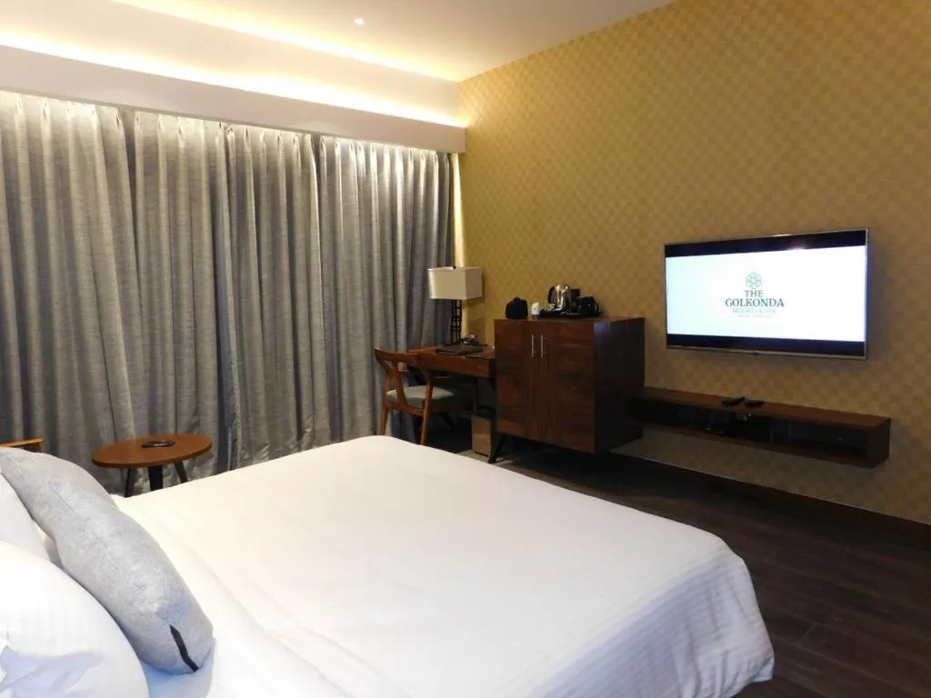 Bed in The Golkonda Resort and Spa