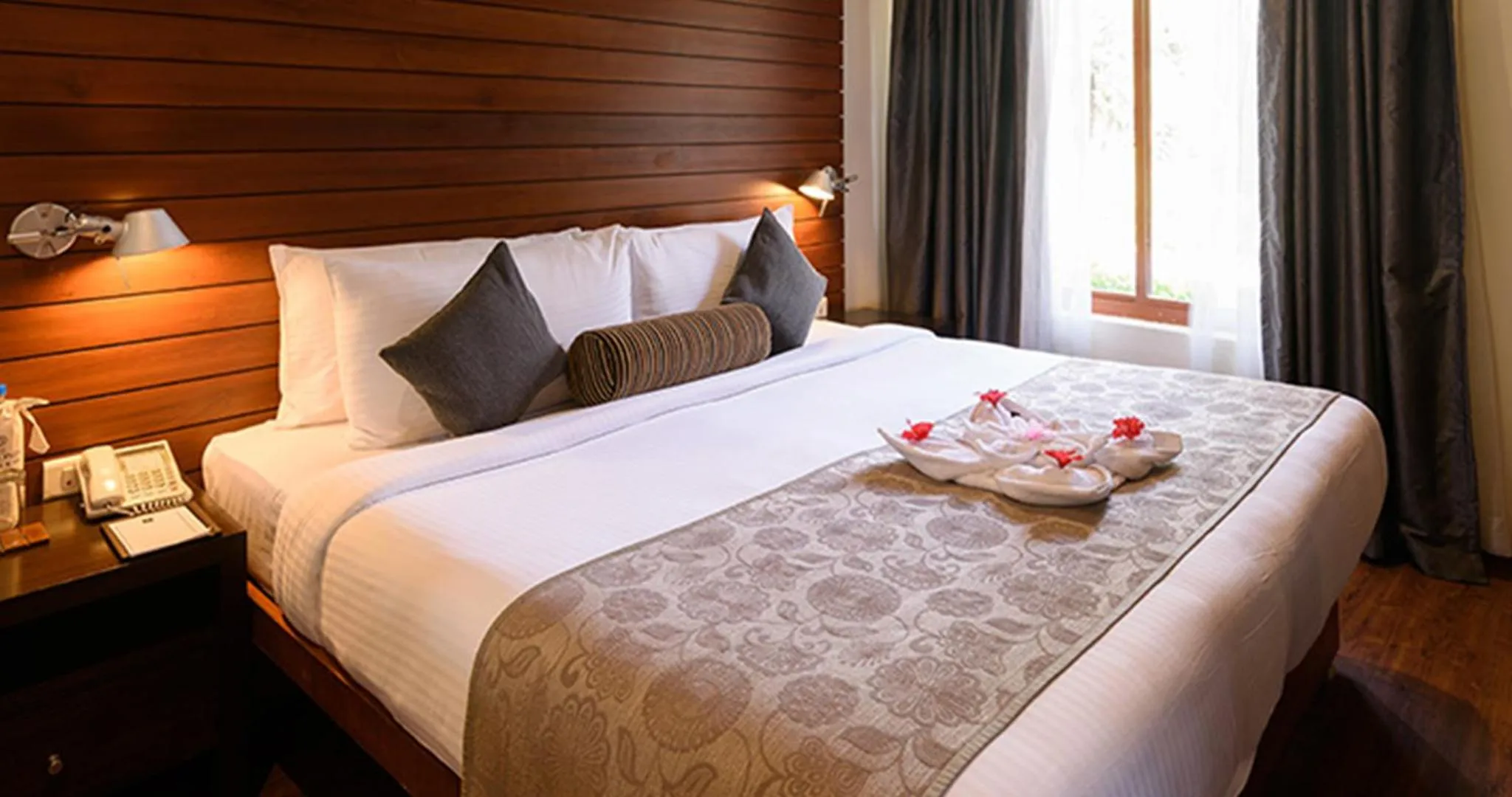 Bed in The Golkonda Resort and Spa