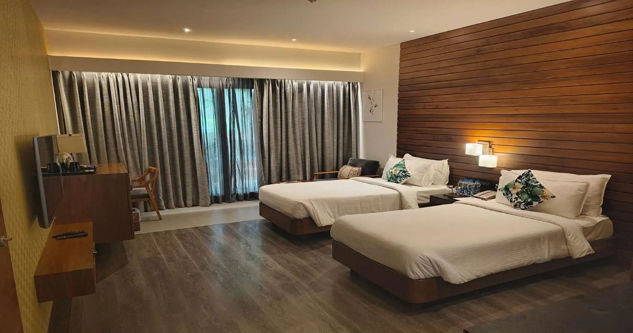 Bed in The Golkonda Resort and Spa