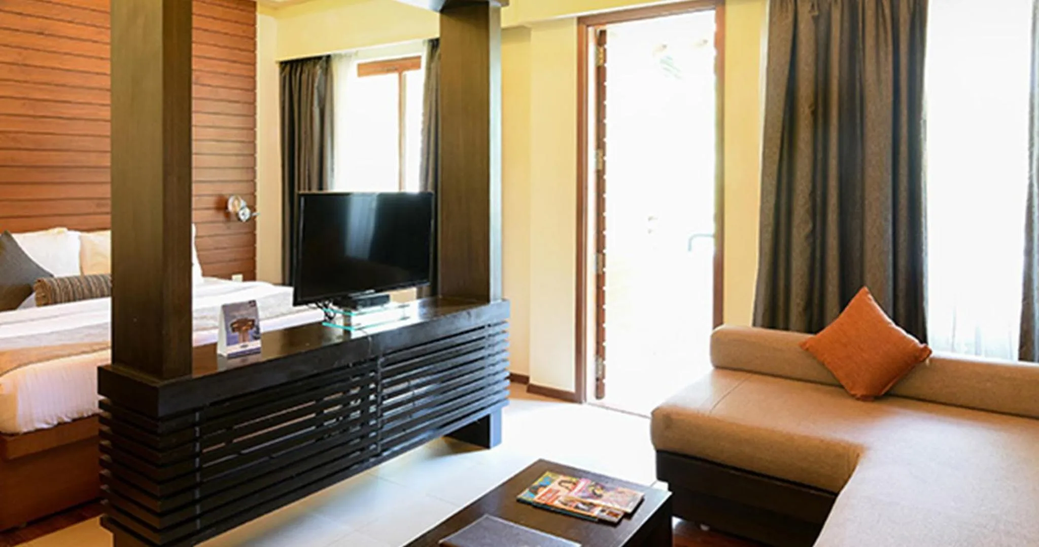 Bed in The Golkonda Resort and Spa