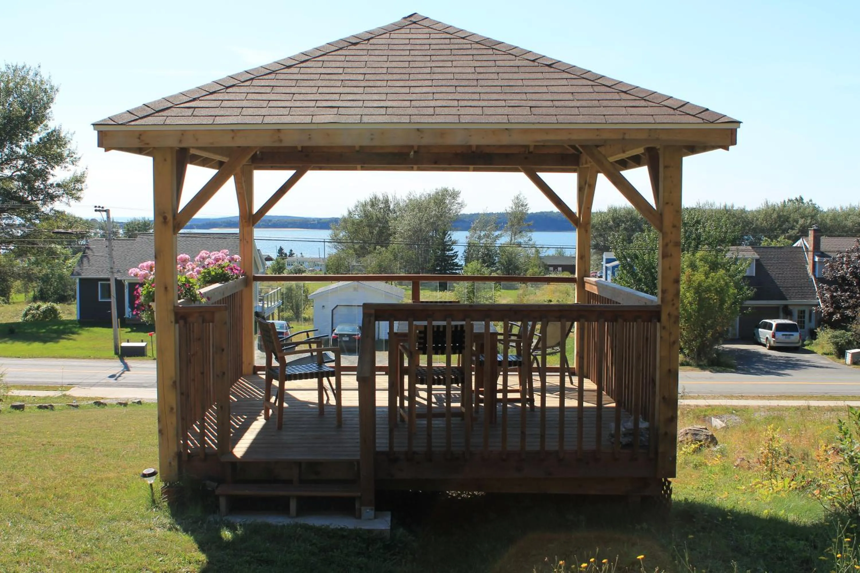Balcony/Terrace in The Fiddle and the Sea Bed and Breakfast