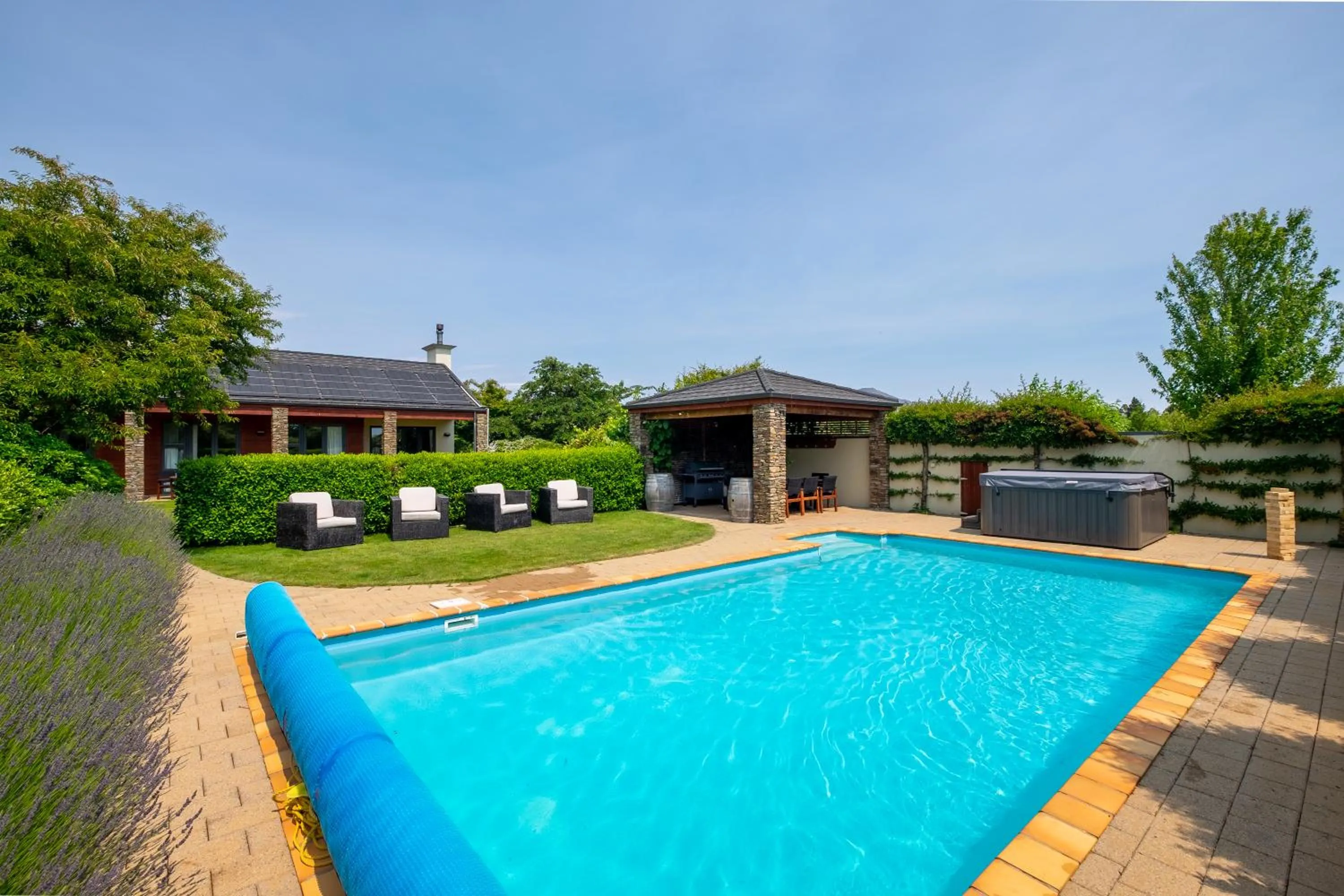 Swimming pool in Lime Tree Lodge