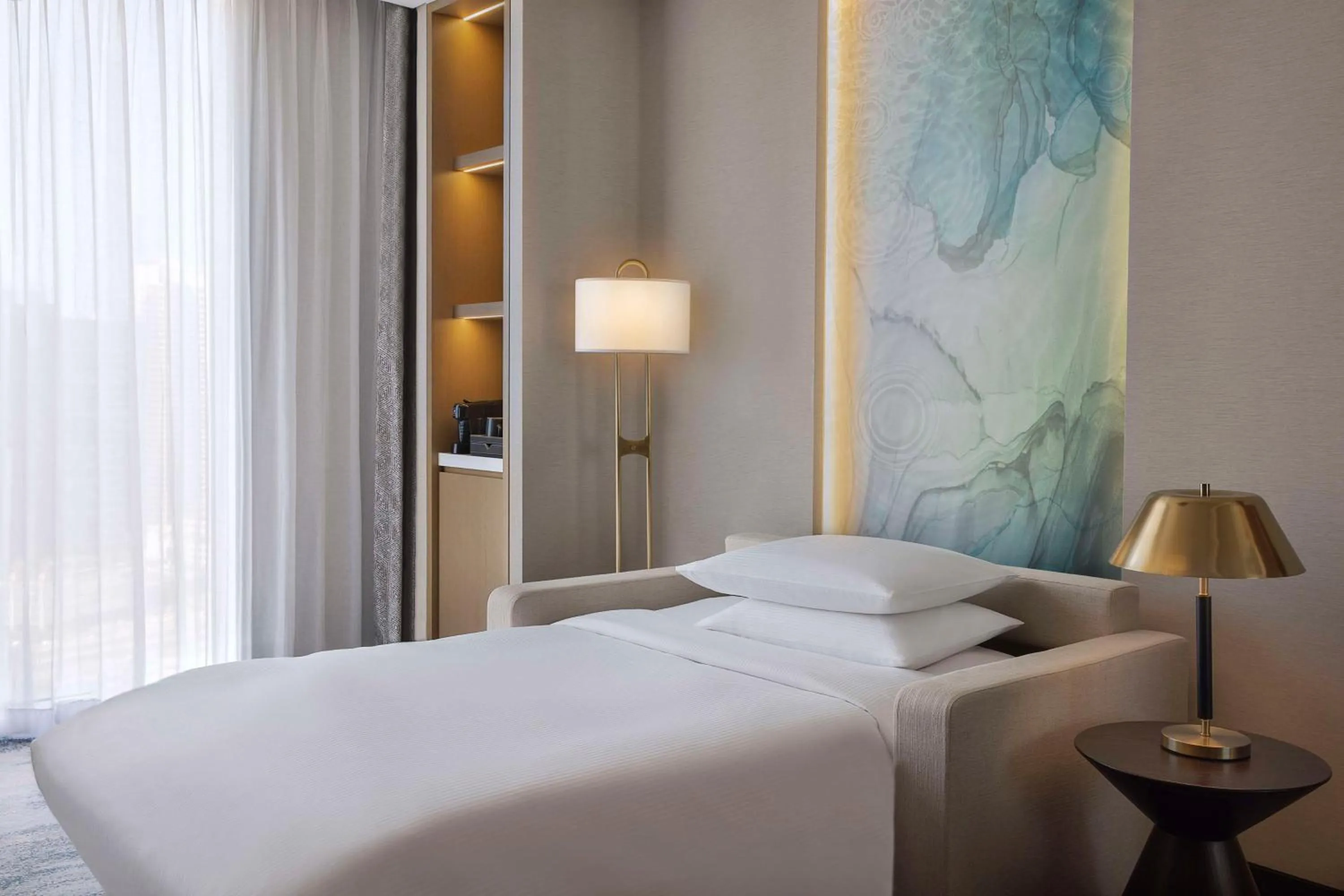 Living room, Bed in Embassy Suites By Hilton Dubai Business Bay