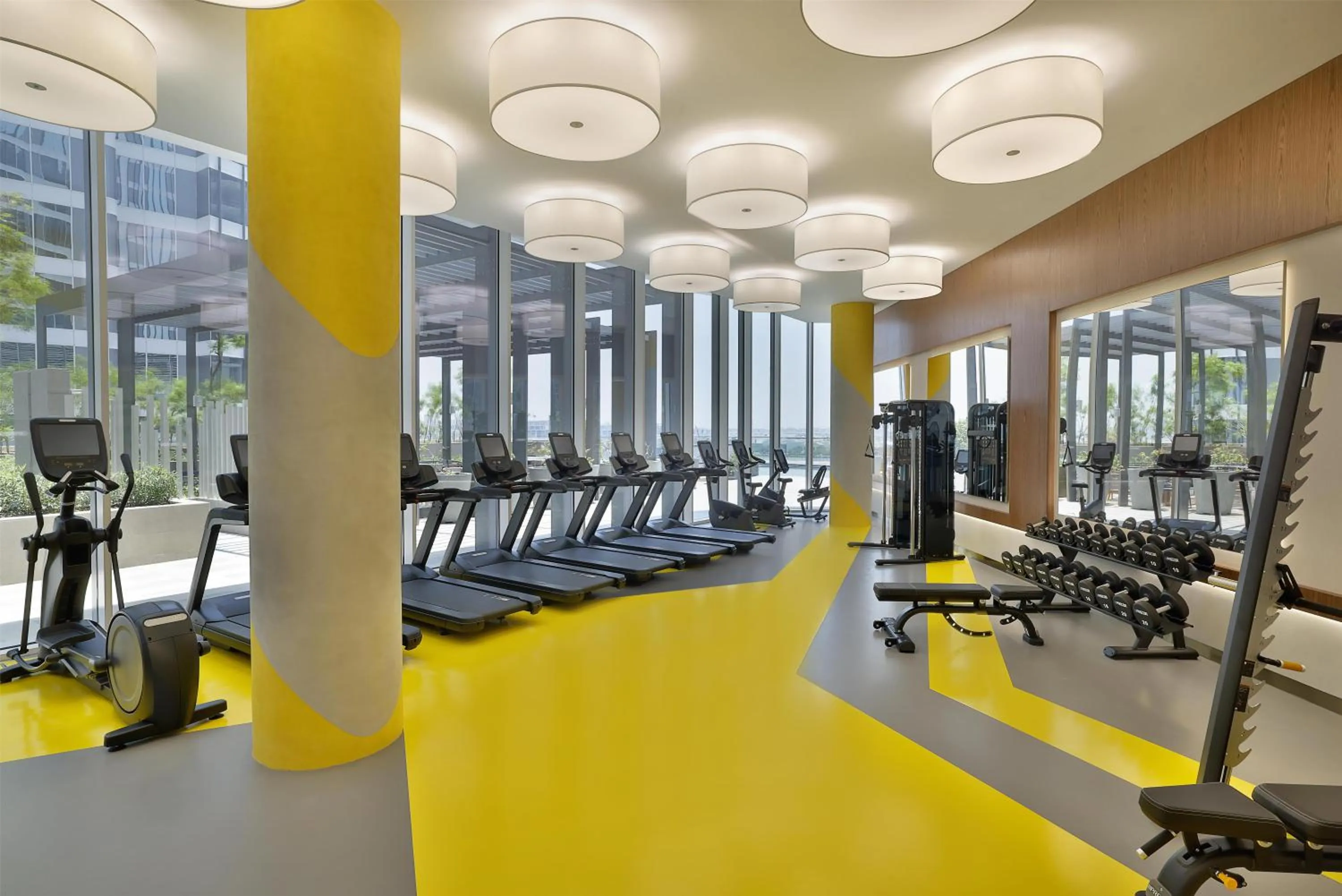 Fitness centre/facilities in Hilton Garden Inn Dubai Business Bay