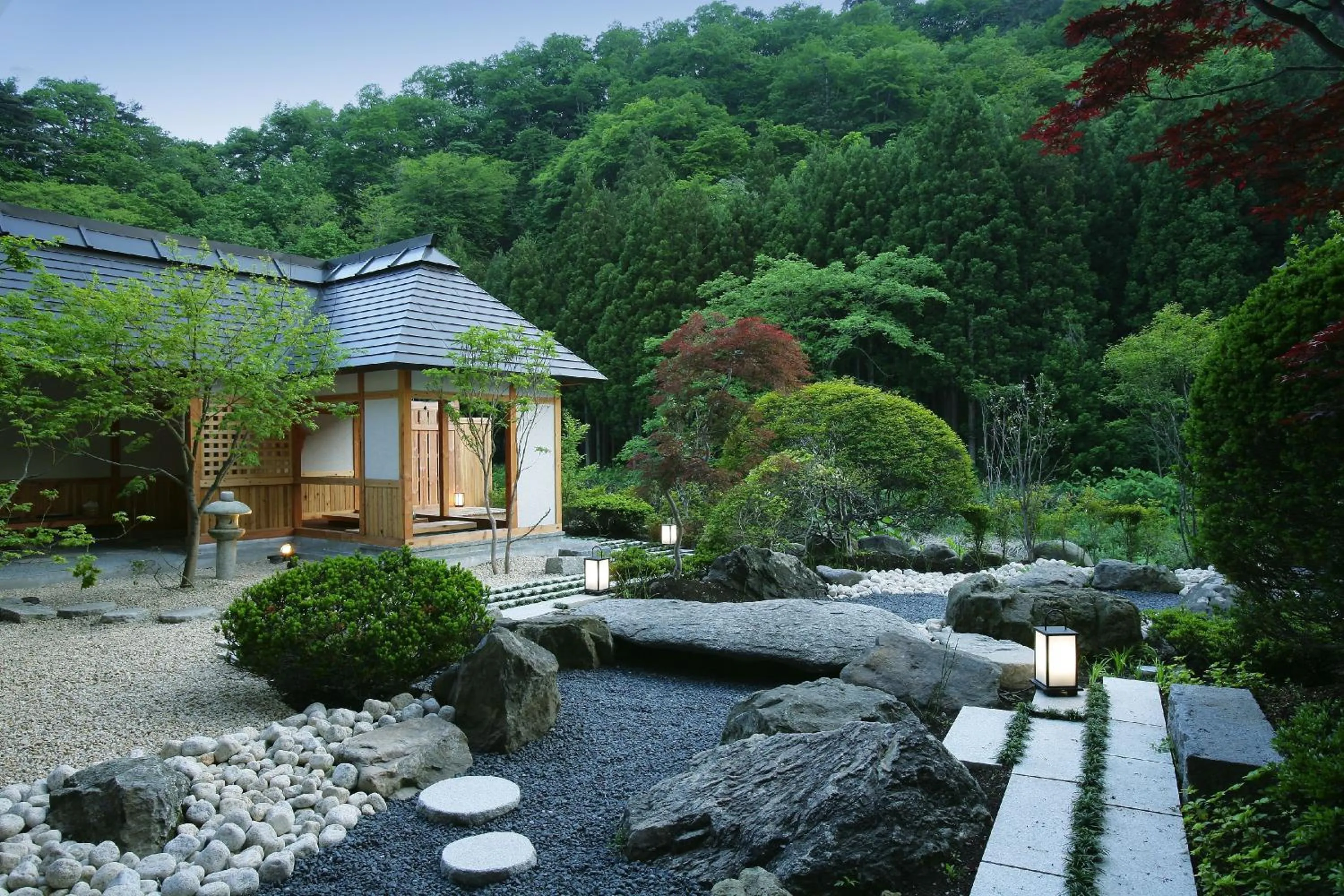 Garden, Property Building in Ryokan Yusen Shidate