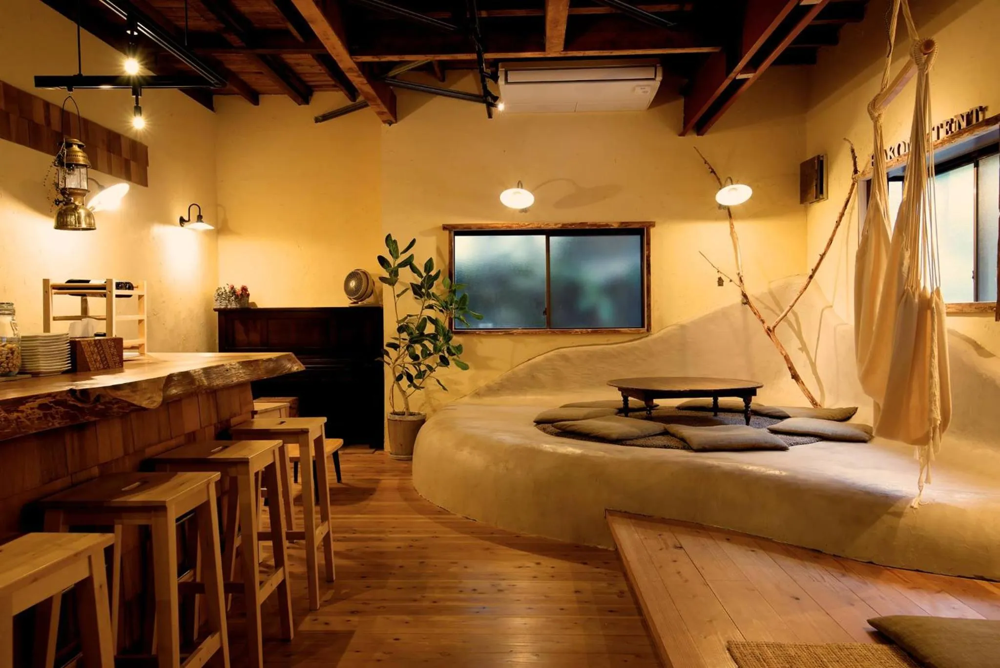 Lounge or bar in Onsen Guesthouse HAKONE TENT