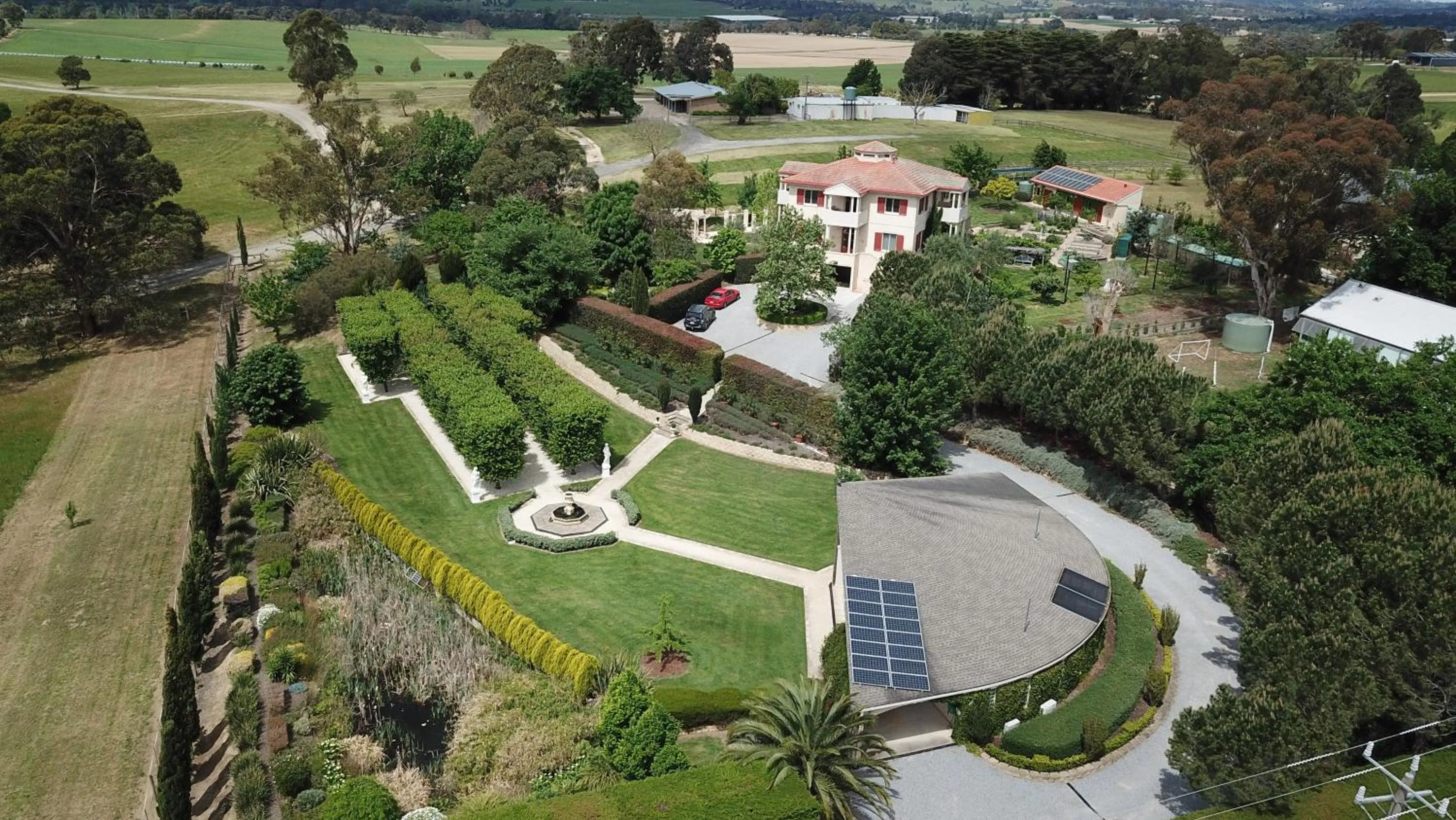Bird's-eye View in The Gatehouse at Villa Raedward