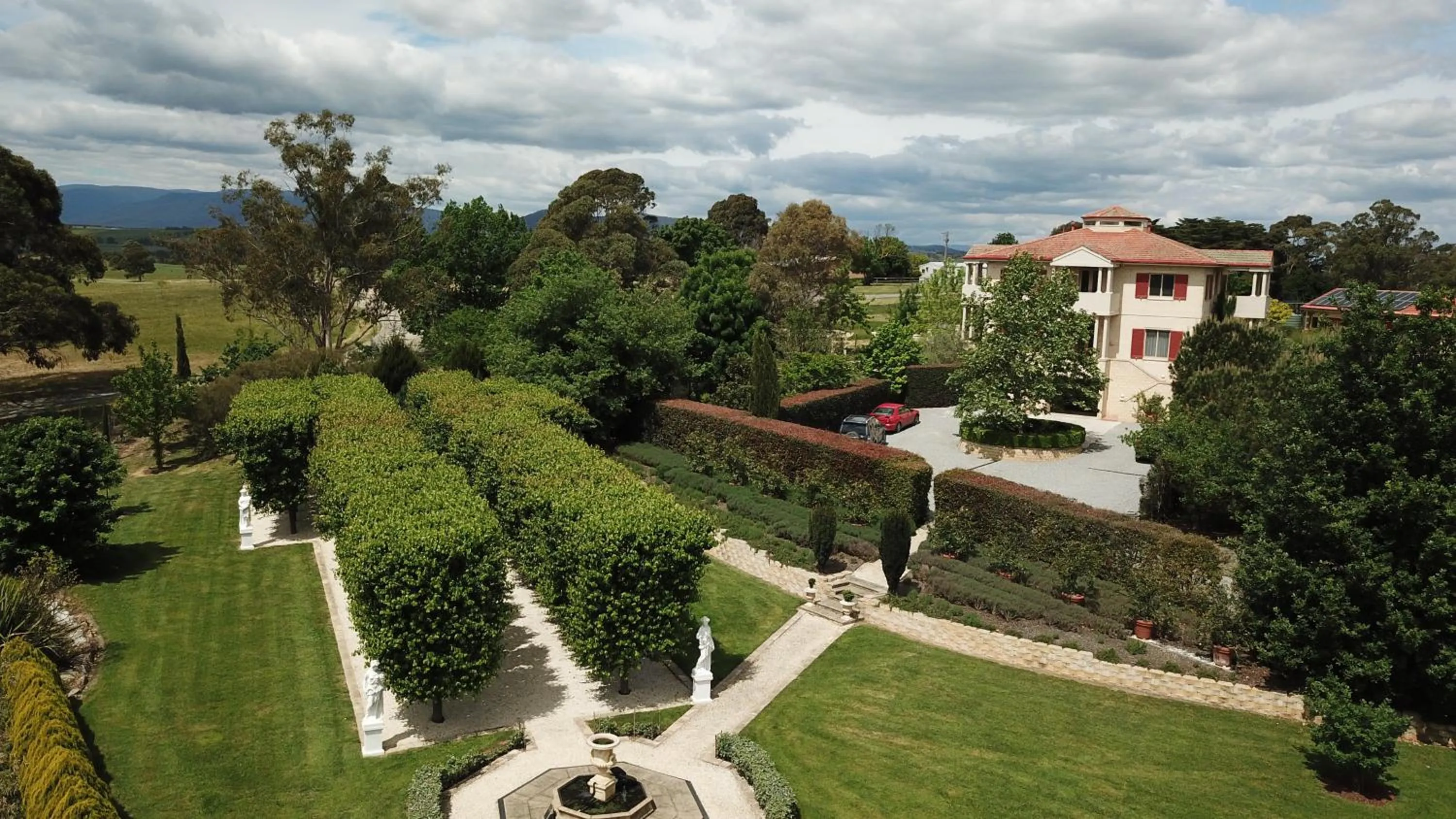 Bird's-eye View in The Gatehouse at Villa Raedward