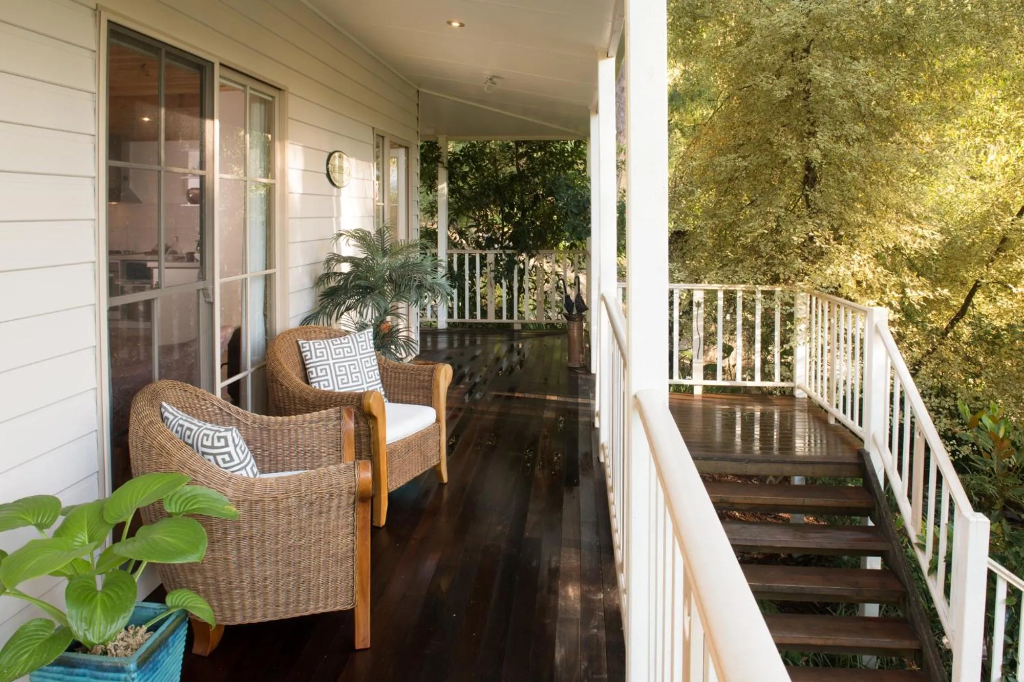 Balcony/Terrace in Myers Creek Cascades Luxury Cottages
