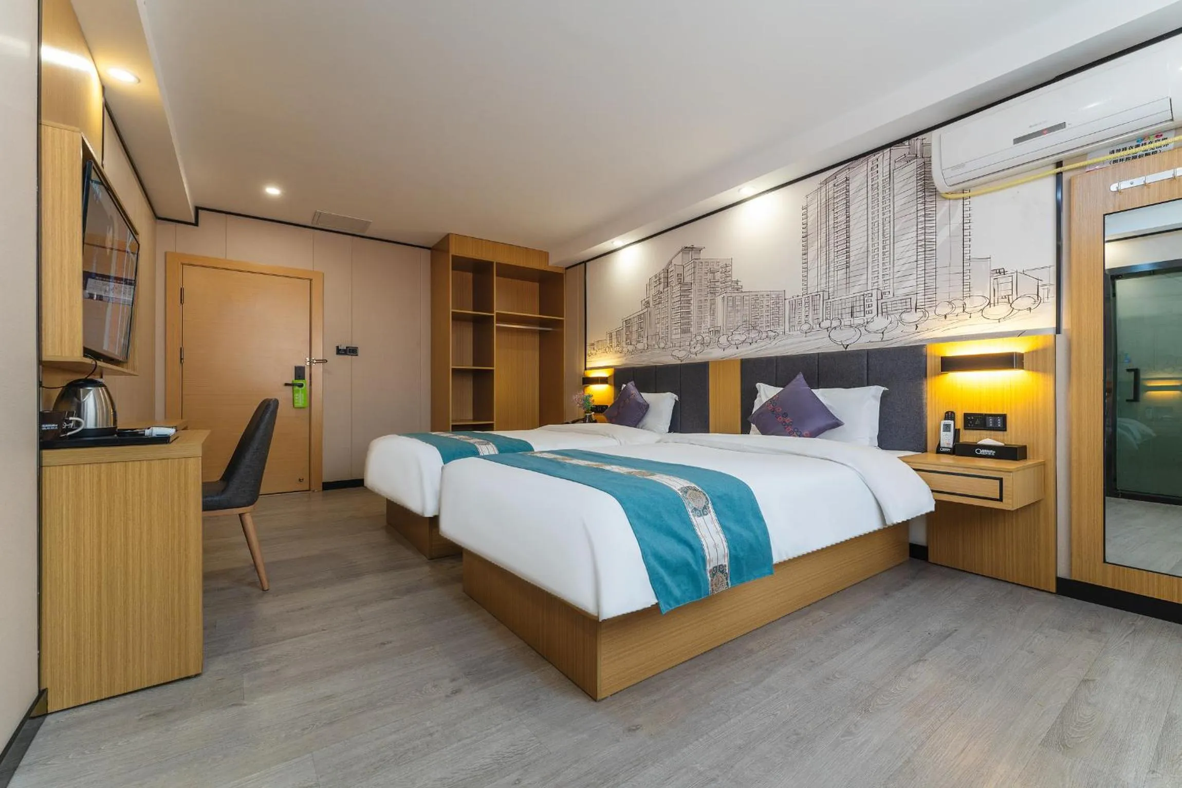 Photo of the whole room, Bed in Amemouillage Inn - Guangzhou Railway Station Xicun Metro Station