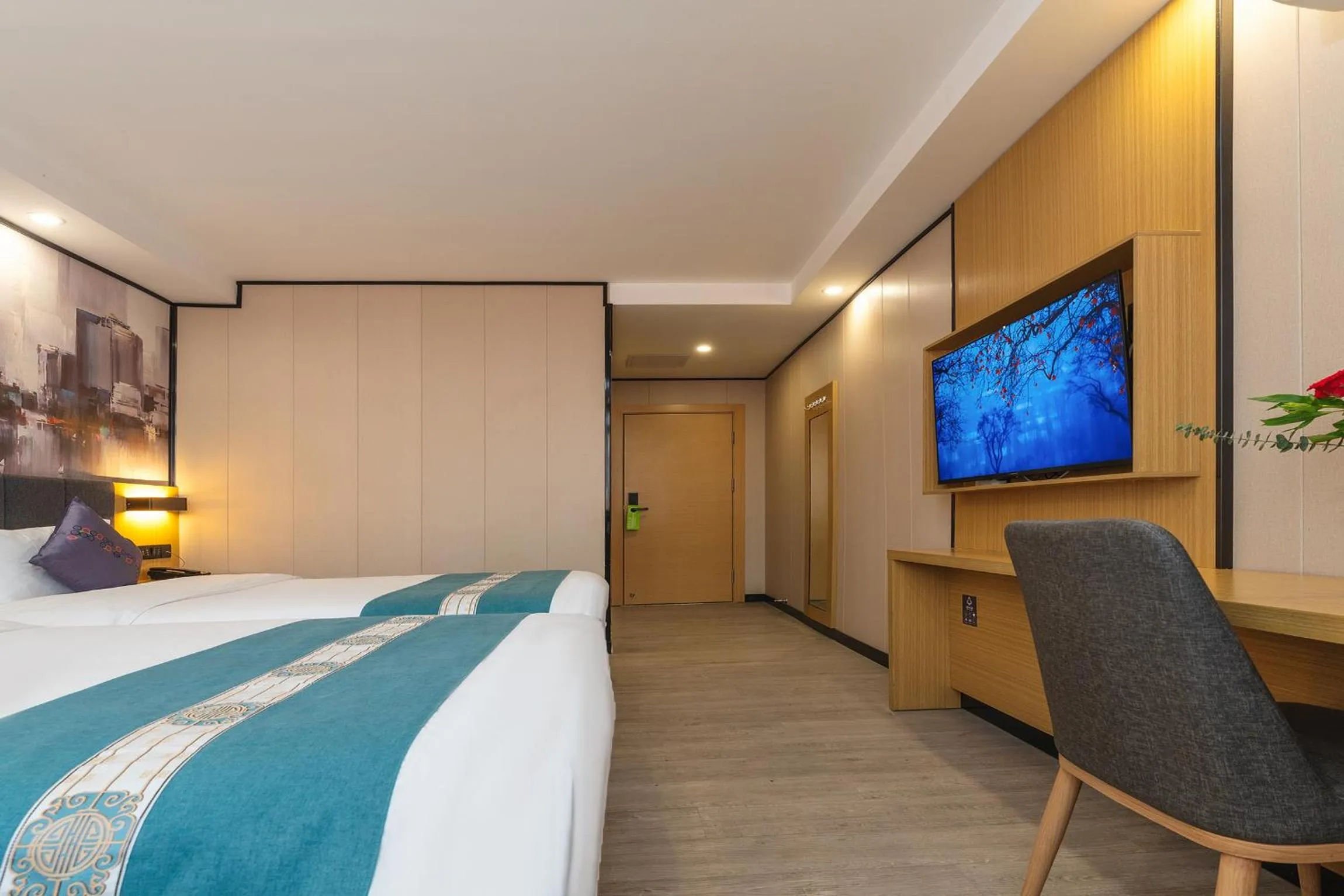 TV and multimedia, Bed in Amemouillage Inn - Guangzhou Railway Station Xicun Metro Station