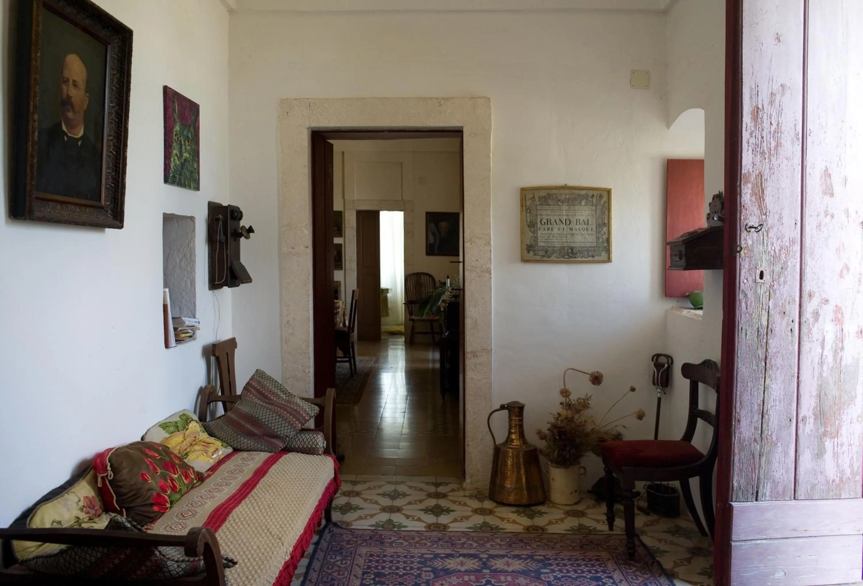 Seating area in Masseria Murgia Albanese