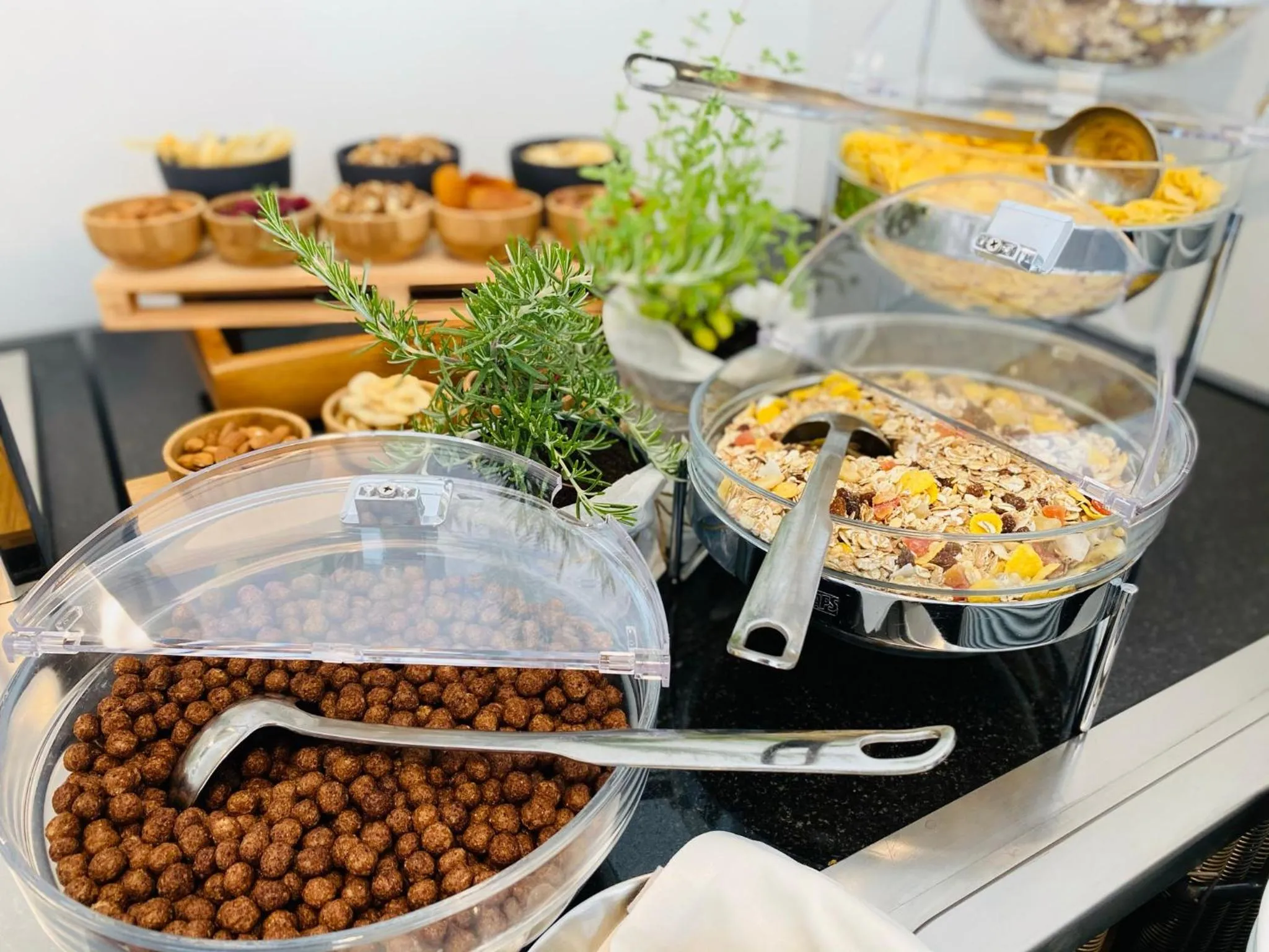 Buffet breakfast in Aparthotel Miramare