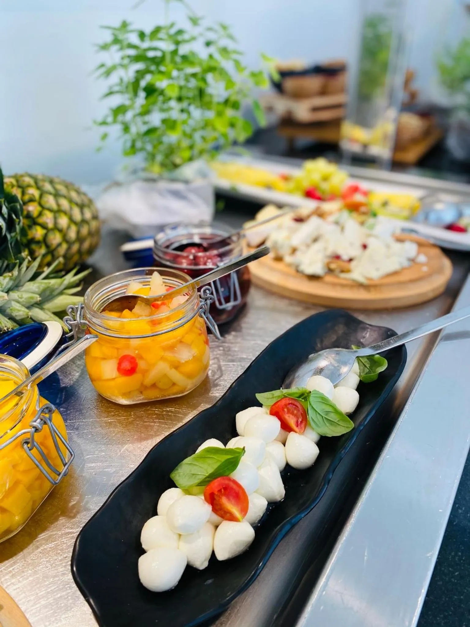 Buffet breakfast in Aparthotel Miramare