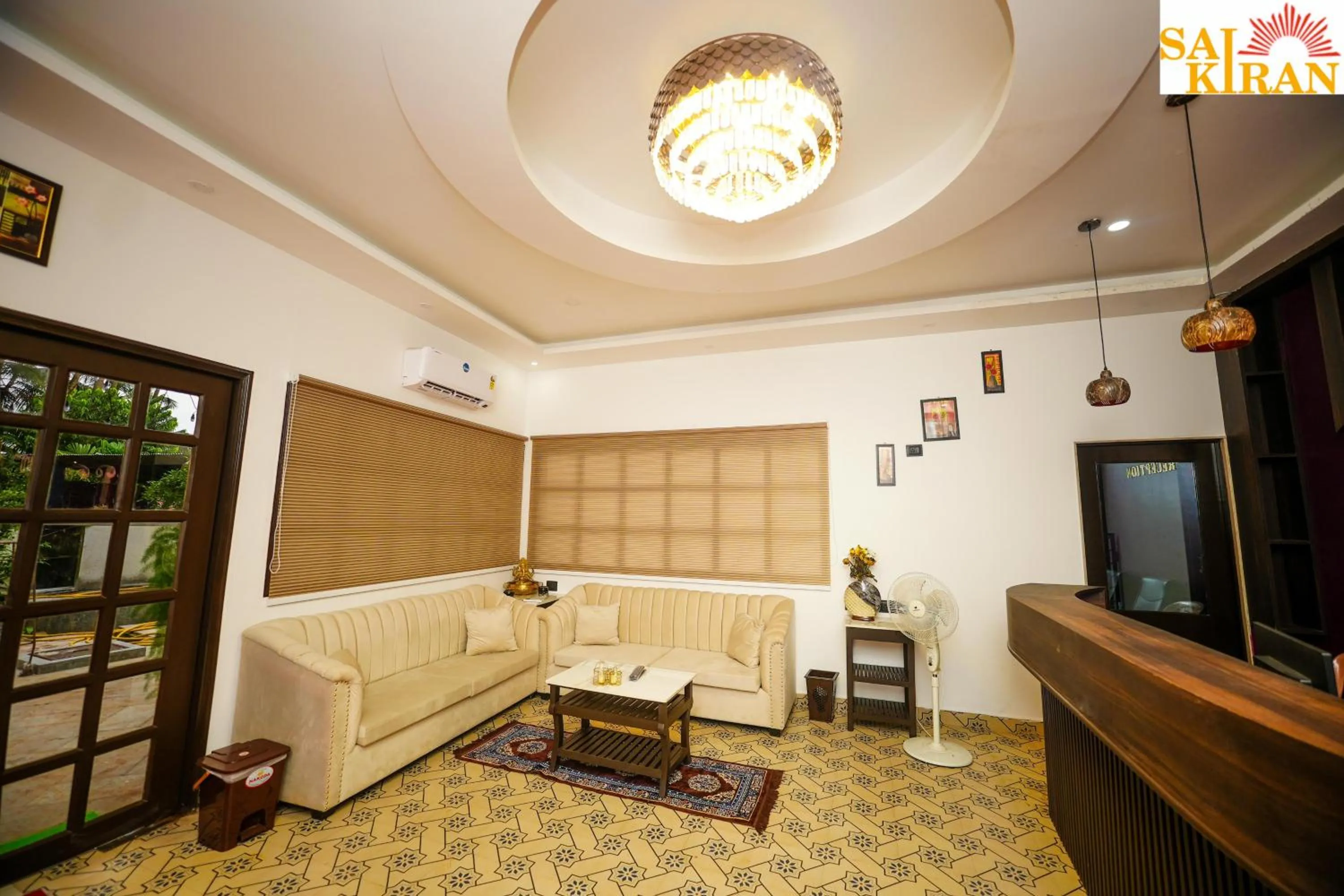 Lobby or reception in Saikiran Hotel