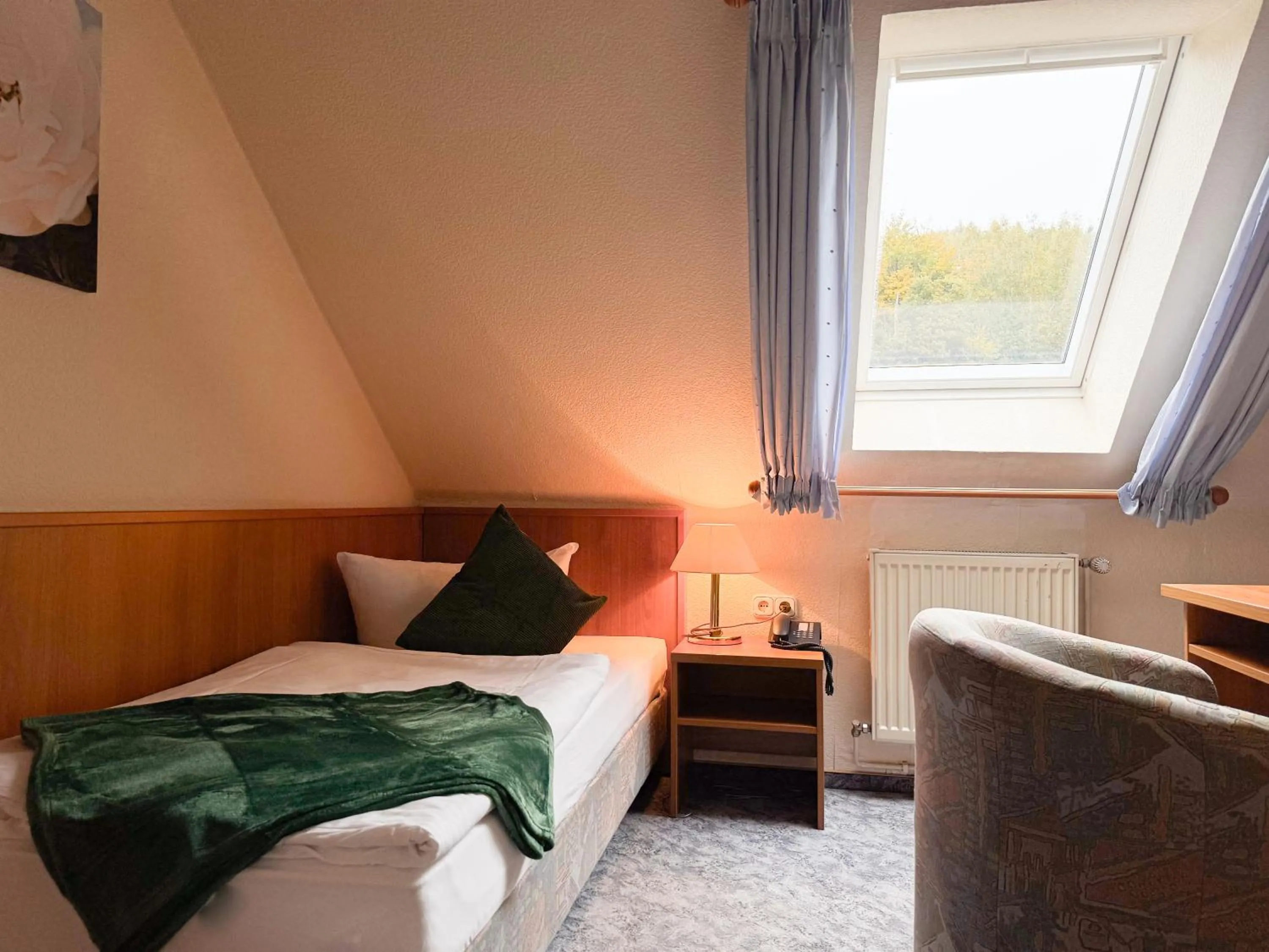 Bed in Hotel Restaurant Graber