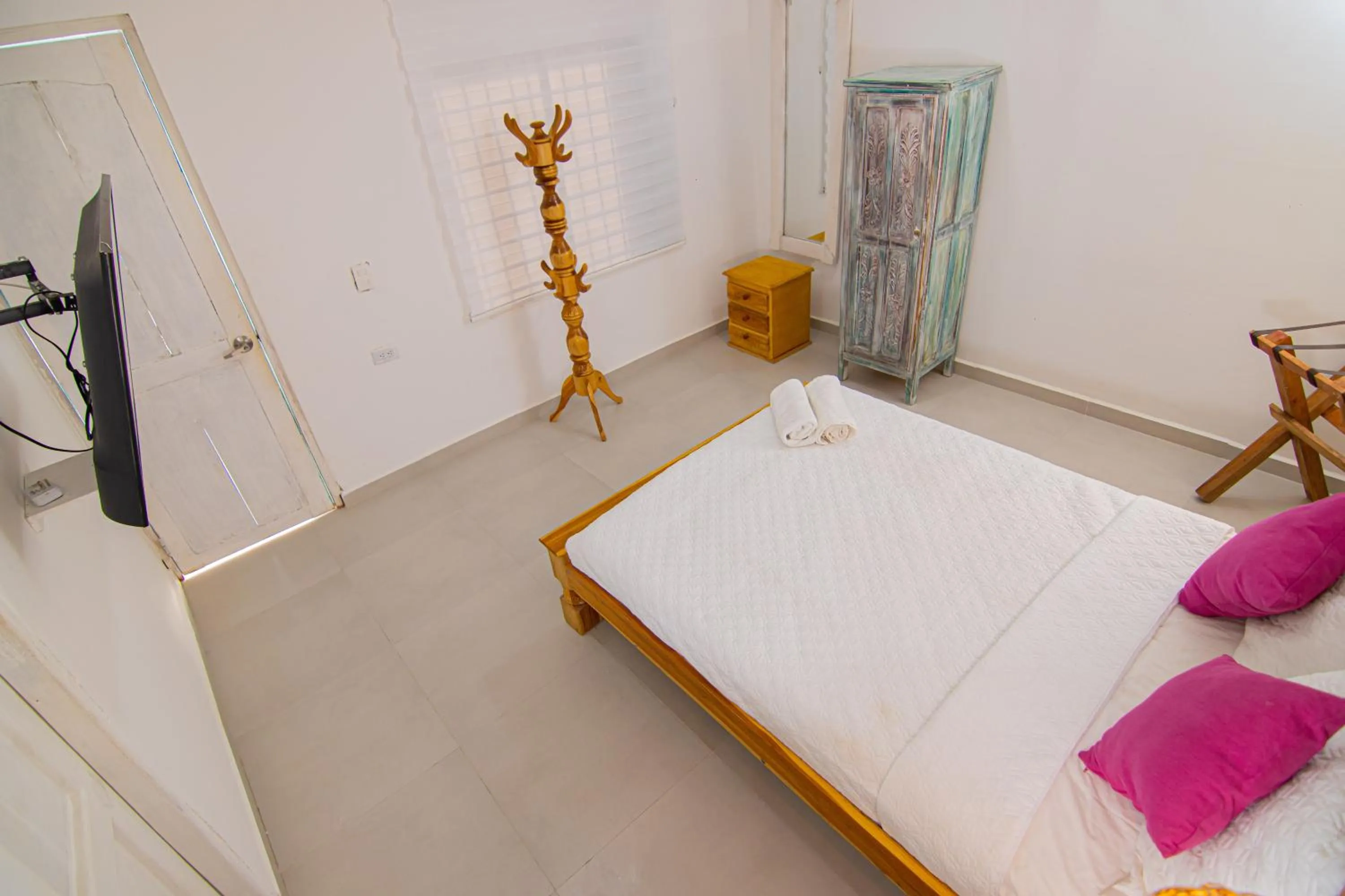 Bedroom, Bed in Casa Playa James