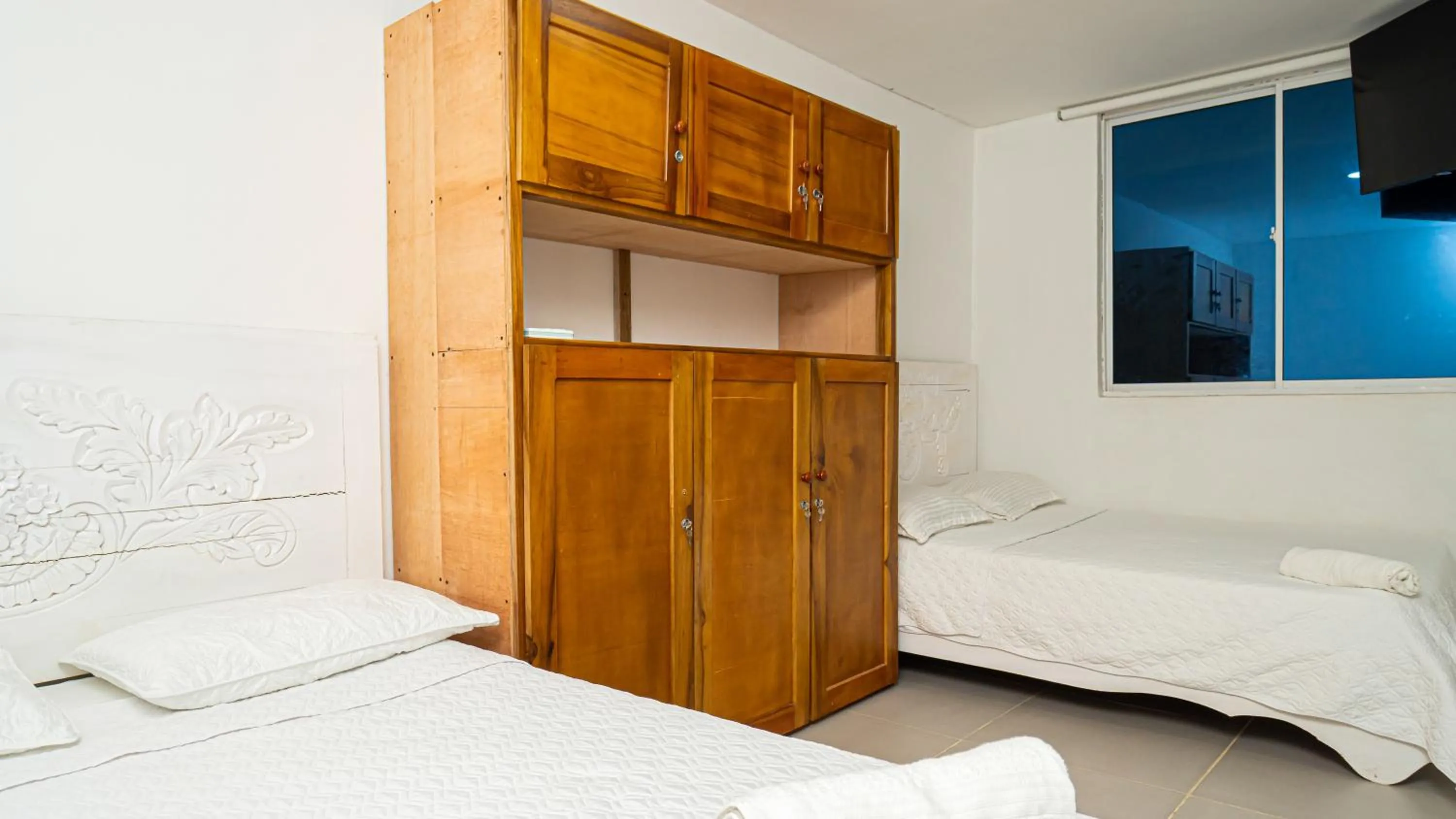 Bedroom, Bed in Casa Playa James