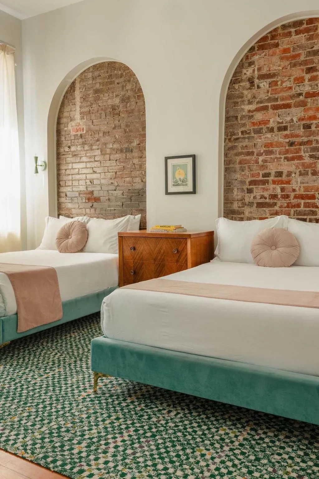 Bed in The Bellwether Hotel