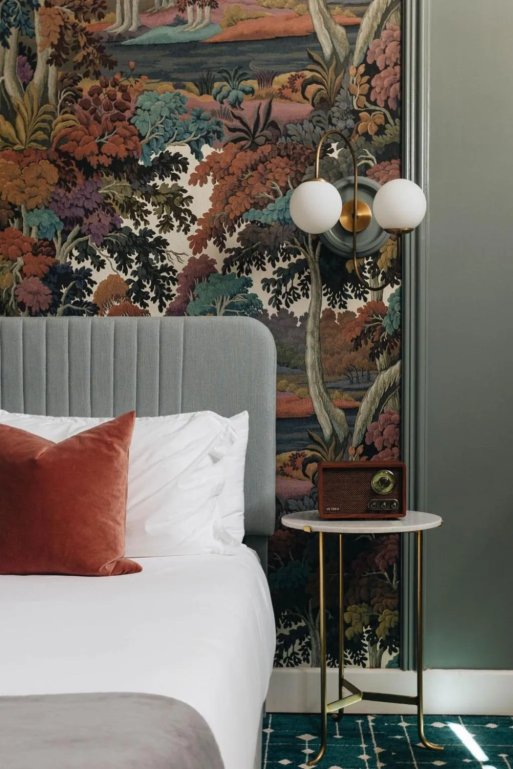 Bed in The Bellwether Hotel