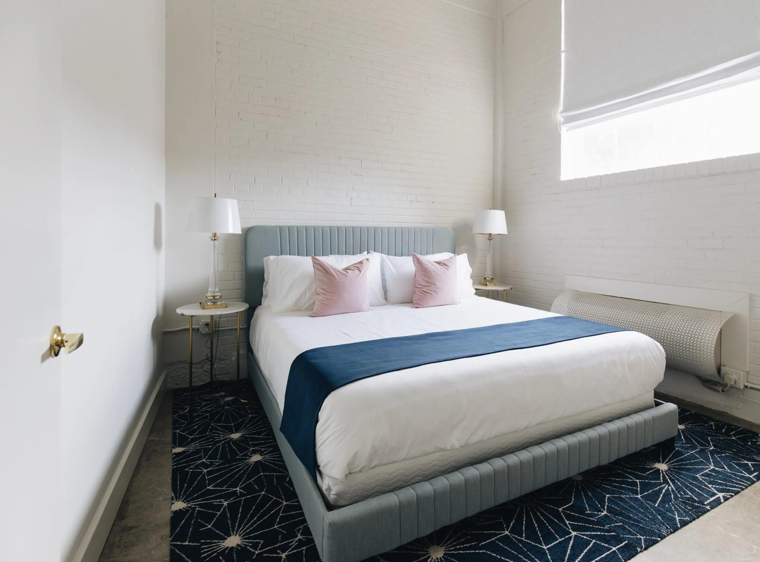 Bed in The Bellwether Hotel