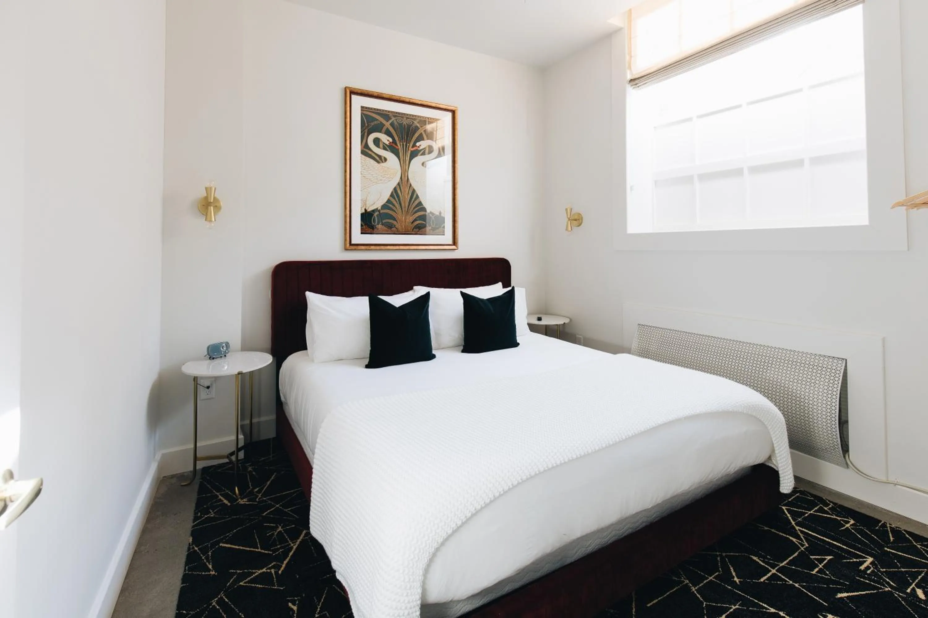 Bed in The Bellwether Hotel