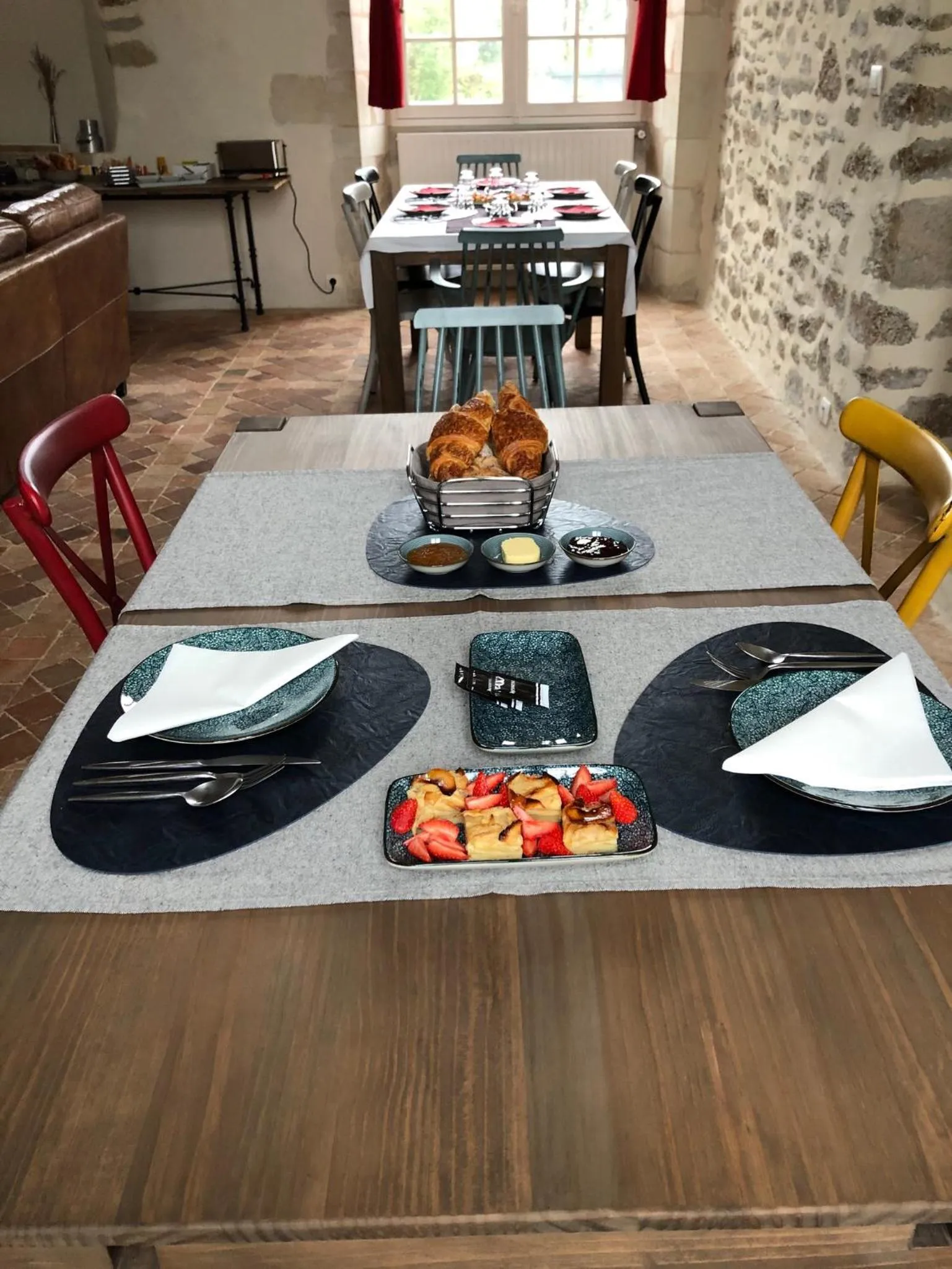 Continental breakfast in Château de la Garnison