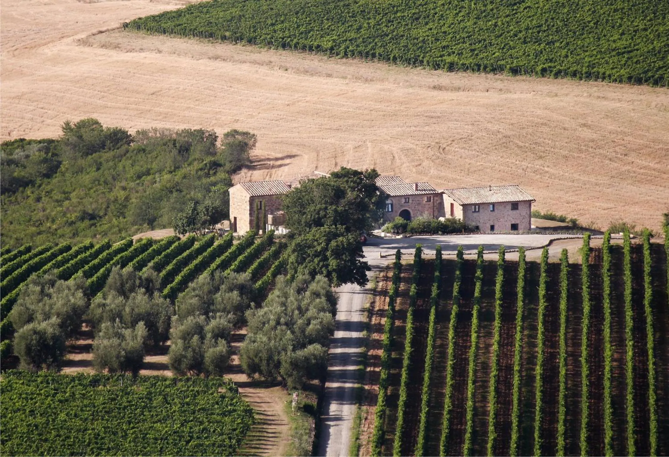 Bird's eye view in Agriturismo Il Poggione
