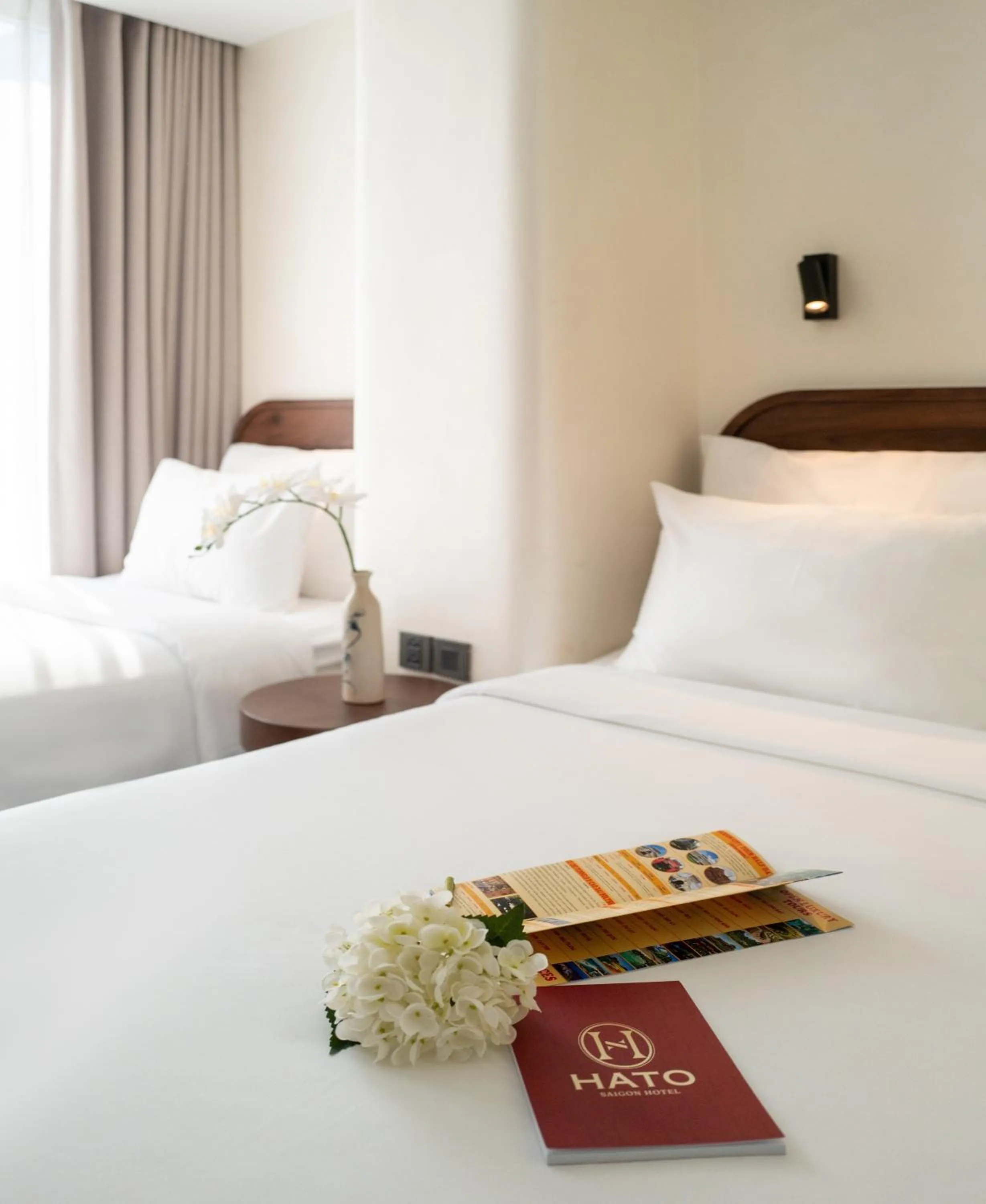 Bed in Hato Saigon Boutique Hotel & Rooftop