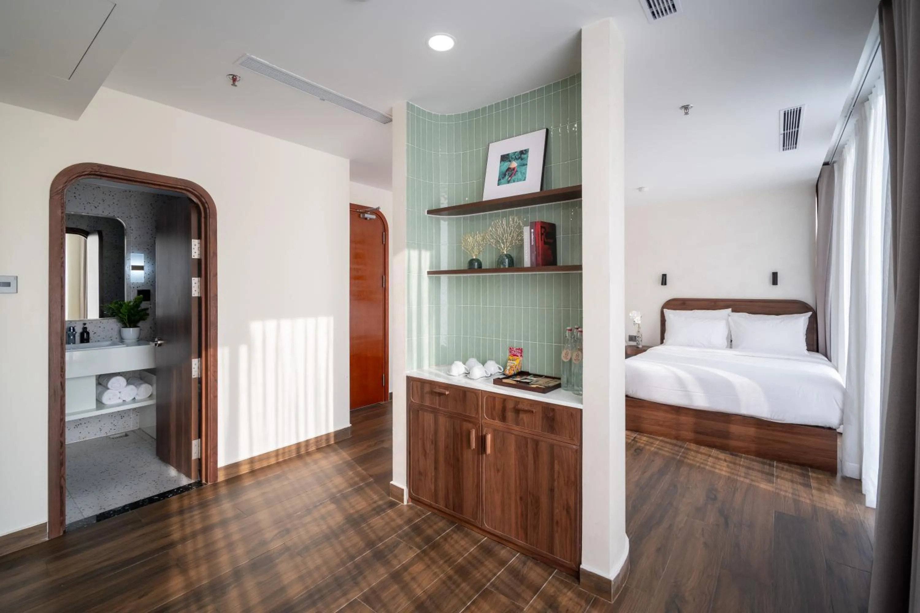 Photo of the whole room, Bed in Hato Saigon Boutique Hotel & Rooftop